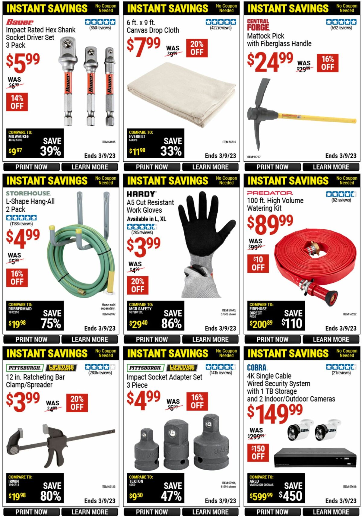 Harbor Freight Tools Weekly Ad from February 20