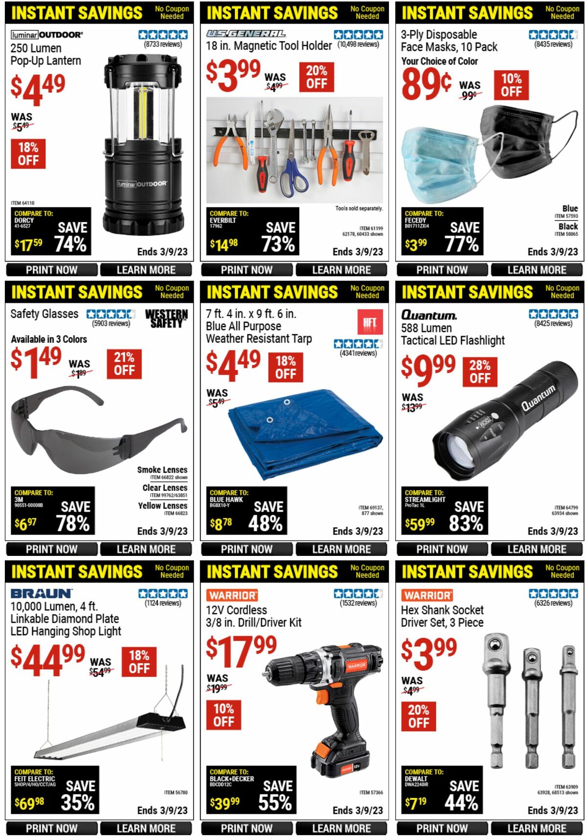 Harbor Freight Tools Weekly Ad from February 20