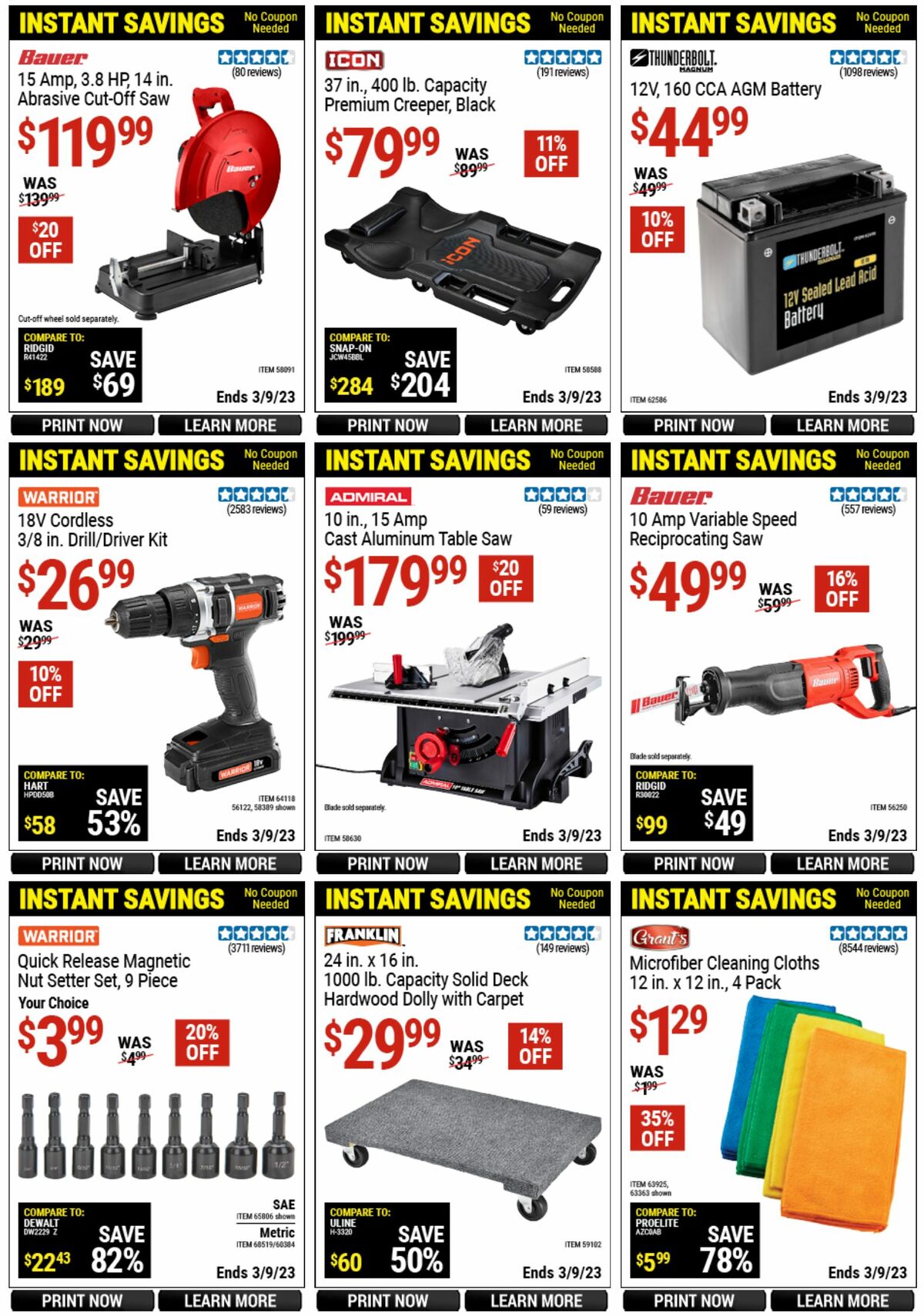 Harbor Freight Tools Weekly Ad from February 20