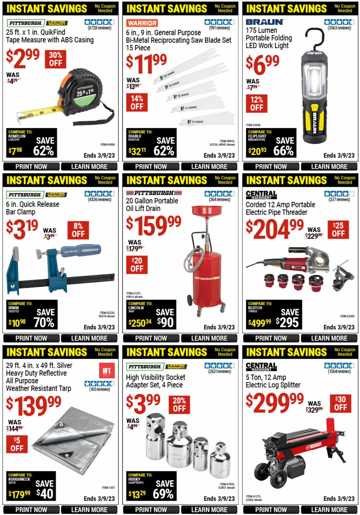 Harbor Freight Tools Weekly Ad from February 20