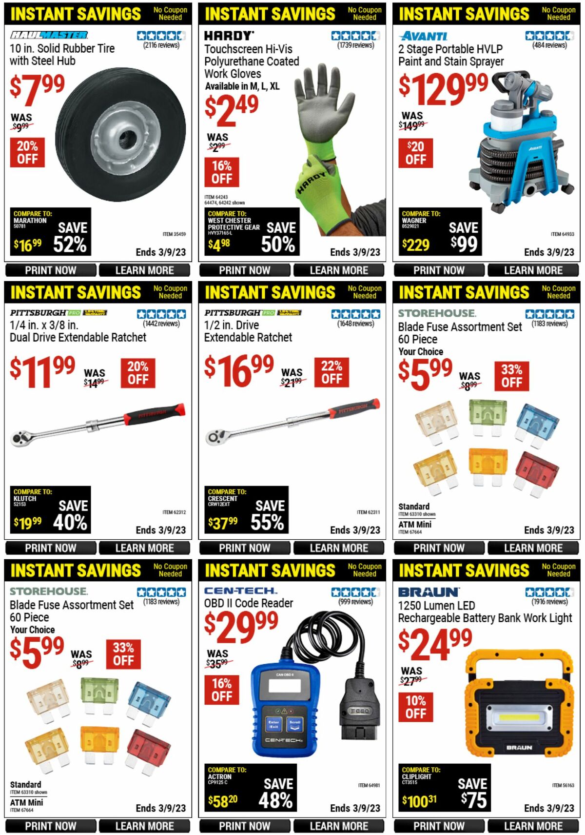 Harbor Freight Tools Weekly Ad from February 20