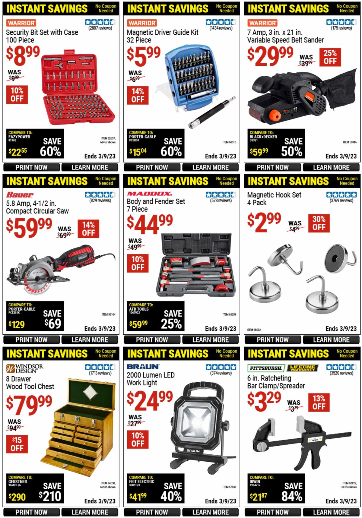 Harbor Freight Tools Weekly Ad from February 20