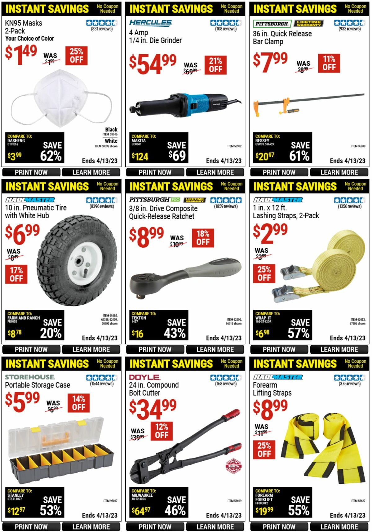 Harbor Freight Tools Weekly Ad from March 14