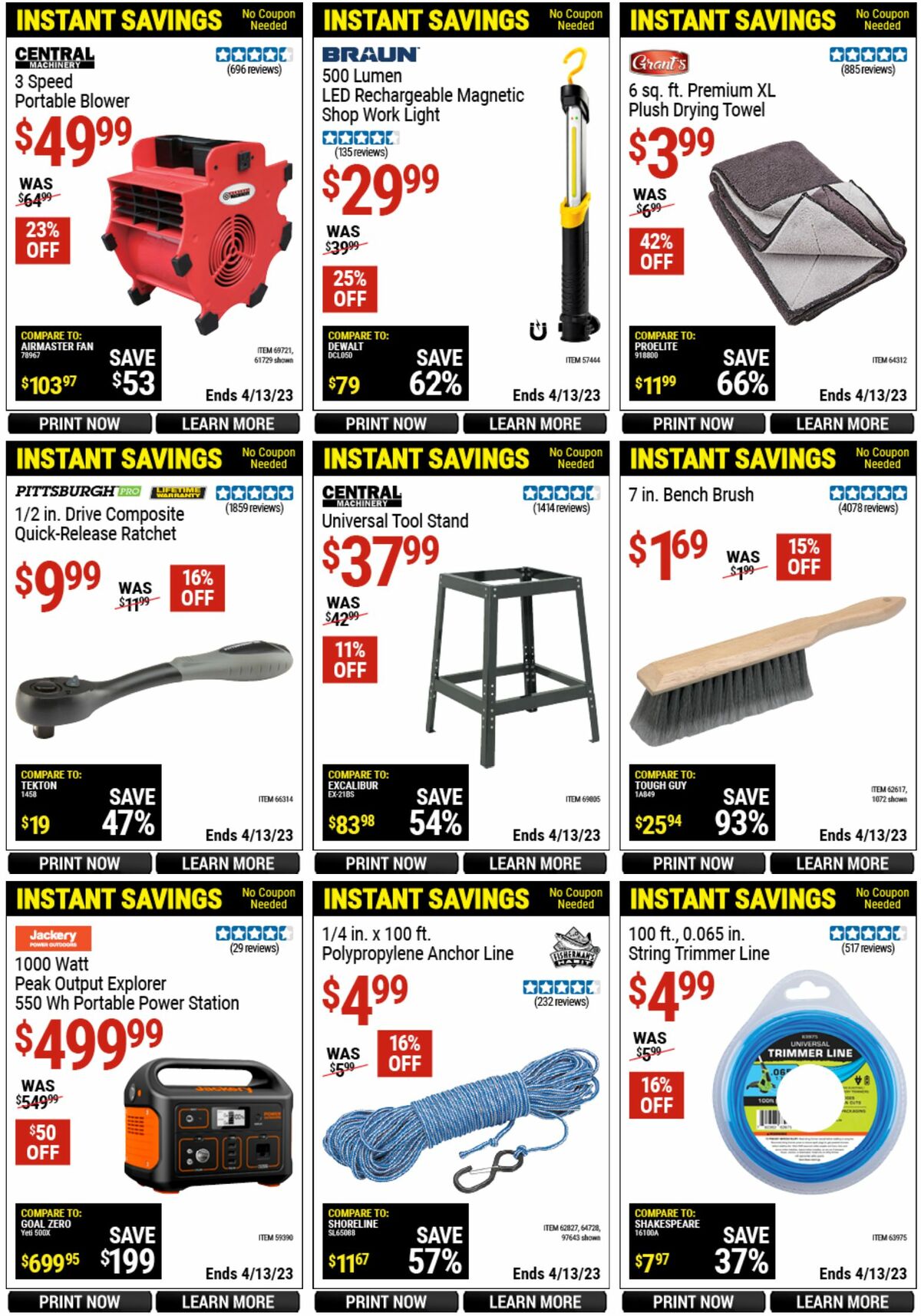 Harbor Freight Tools Weekly Ad from March 14