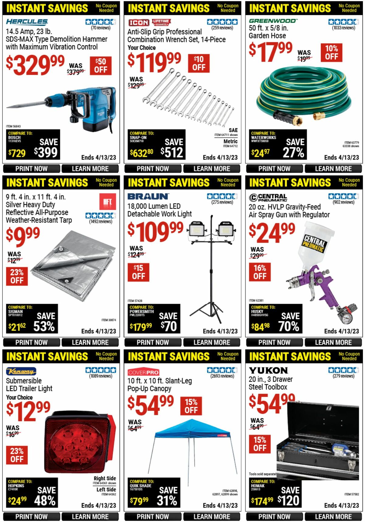 Harbor Freight Tools Weekly Ad from March 14