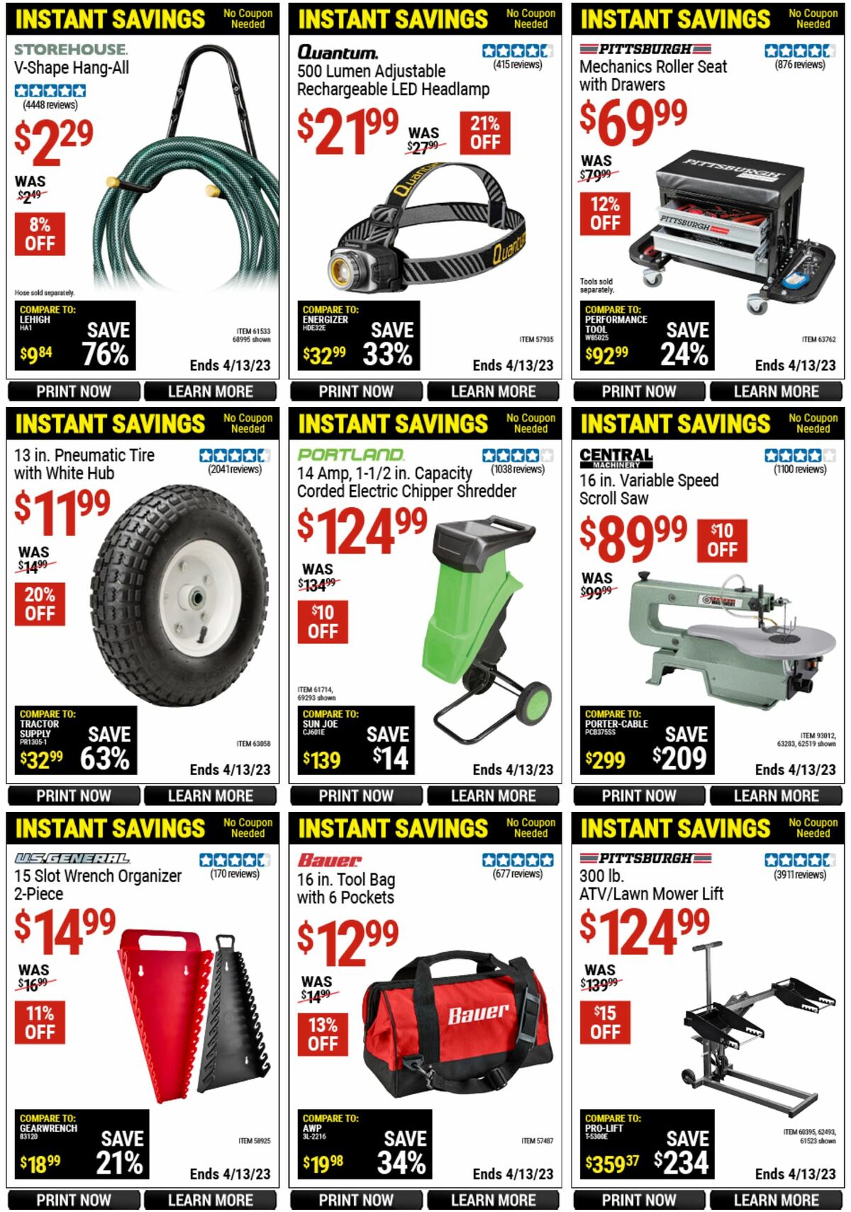 Harbor Freight Tools Weekly Ad from March 14