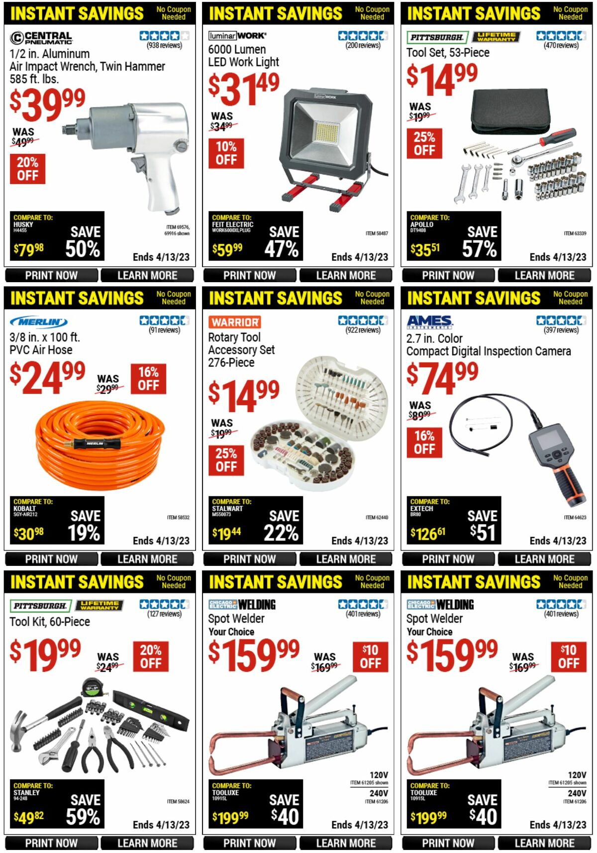 Harbor Freight Tools Weekly Ad from March 14