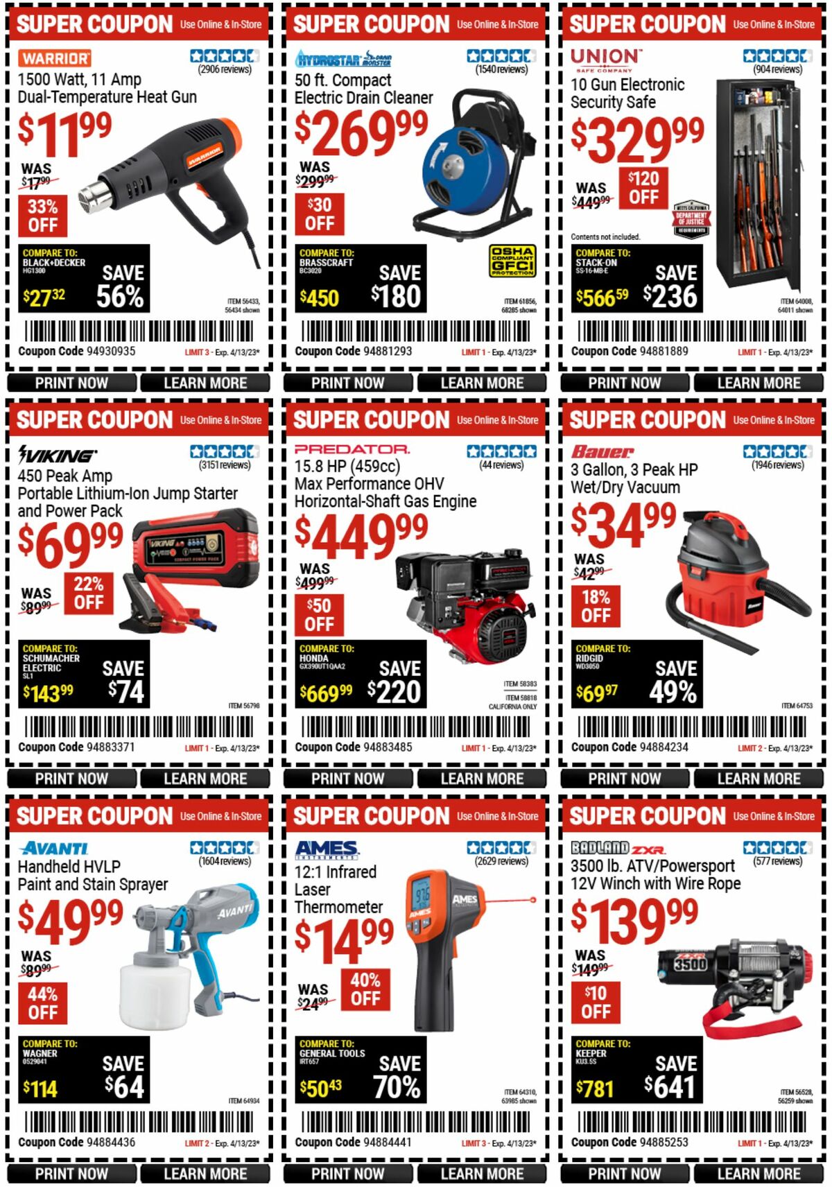 Harbor Freight Tools Weekly Ad from March 27