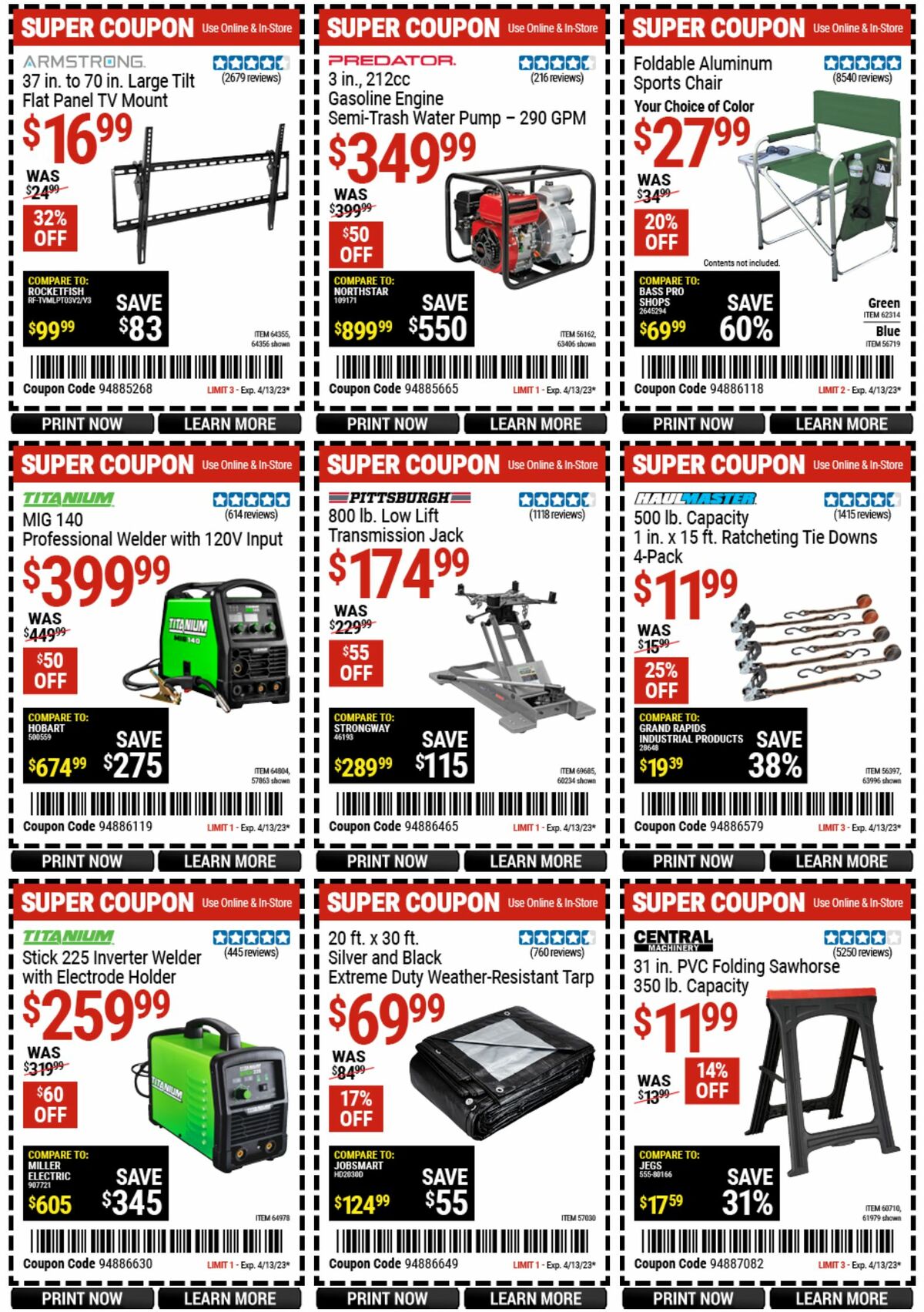 Harbor Freight Tools Weekly Ad from March 27