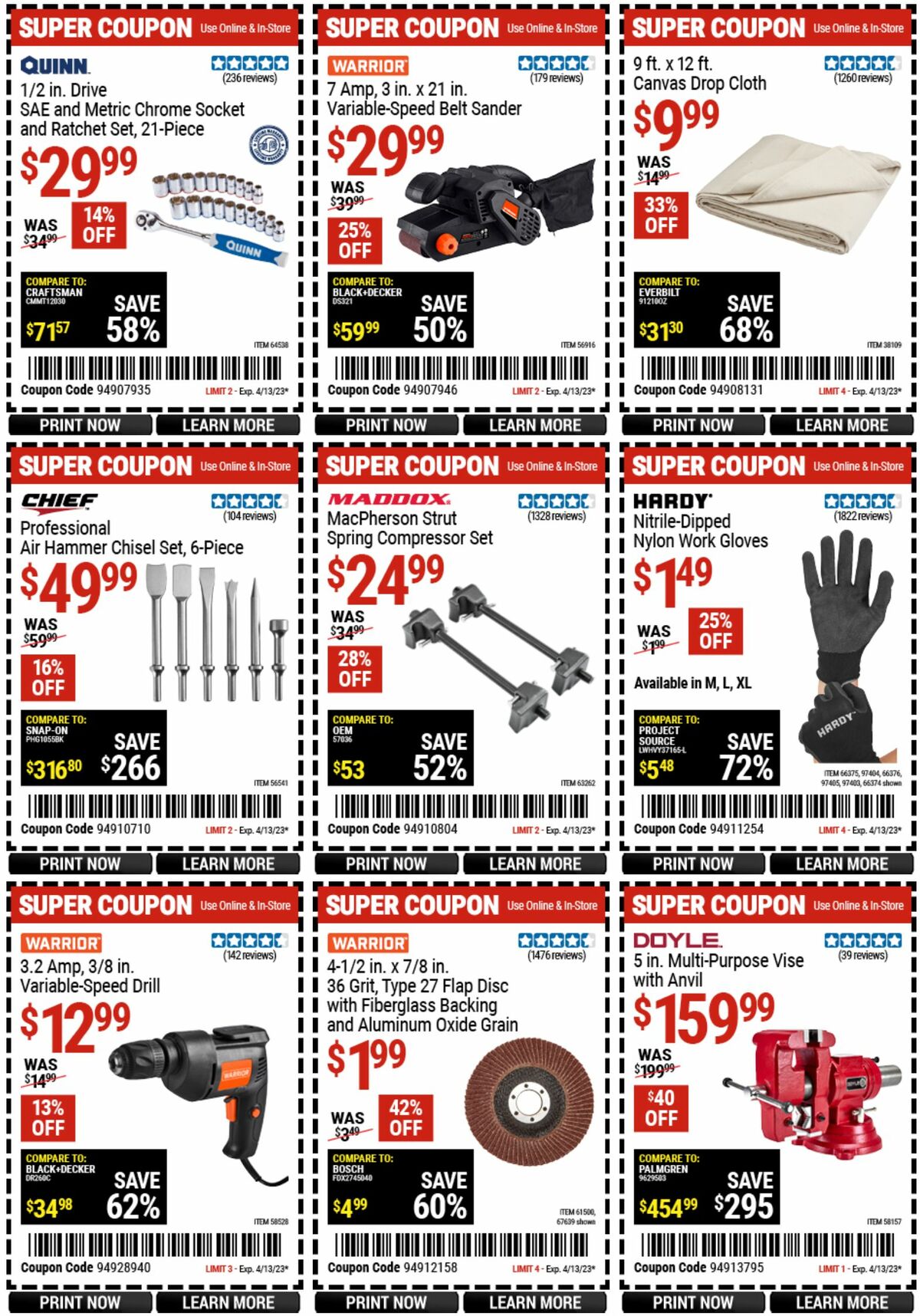 Harbor Freight Tools Weekly Ad from March 27