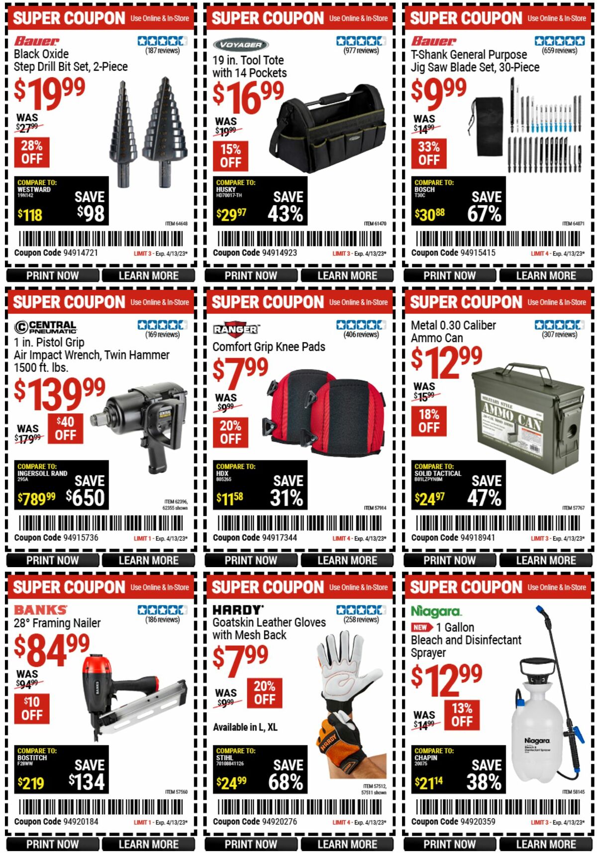 Harbor Freight Tools Weekly Ad from March 27