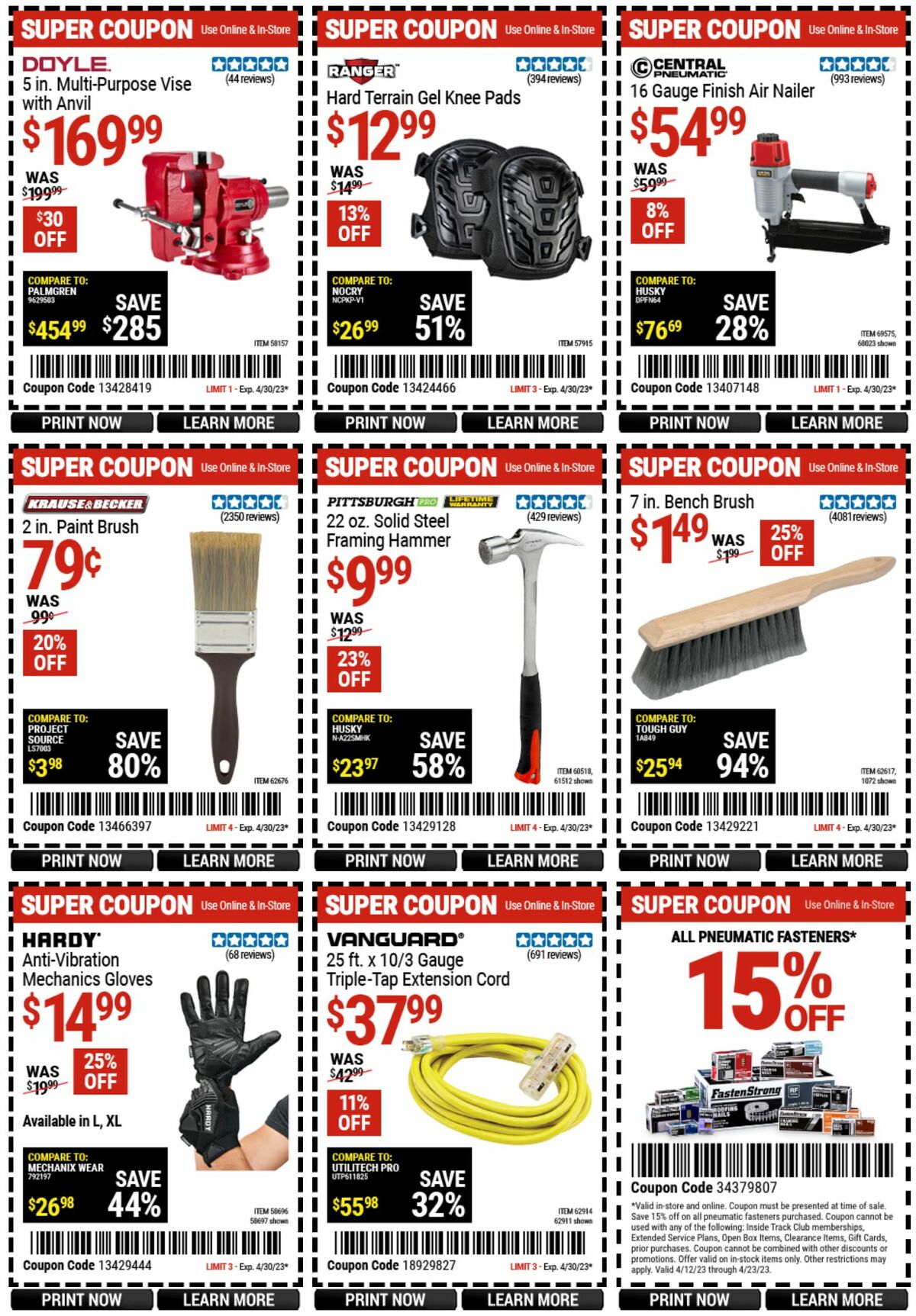 Harbor Freight Tools Weekly Ad from April 17