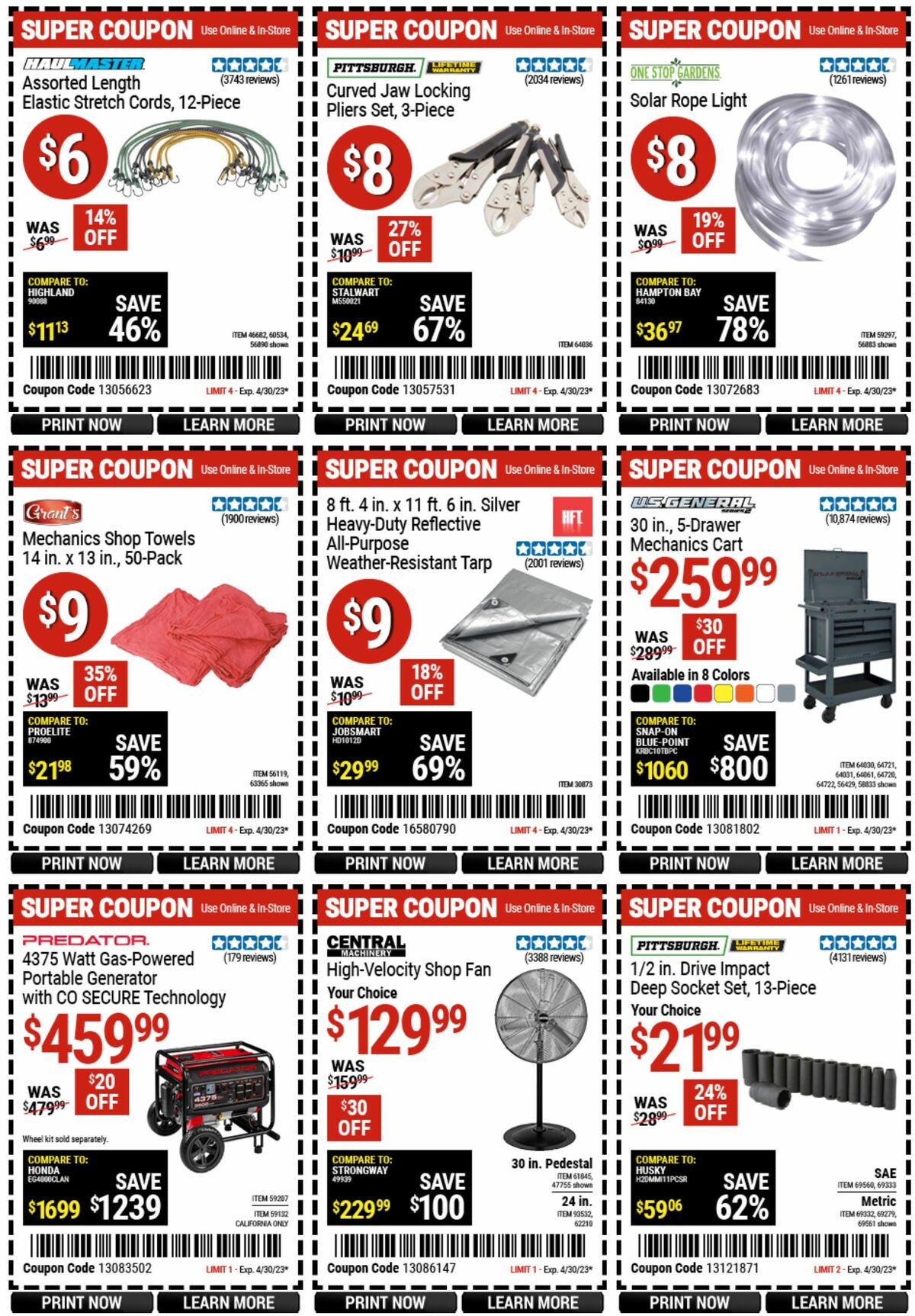 Harbor Freight Tools Weekly Ad from April 17