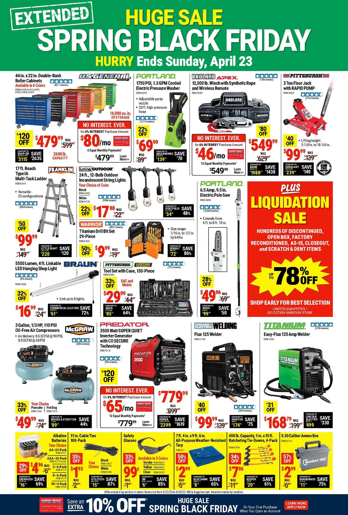 Harbor Freight Tools Weekly Ad from April 21