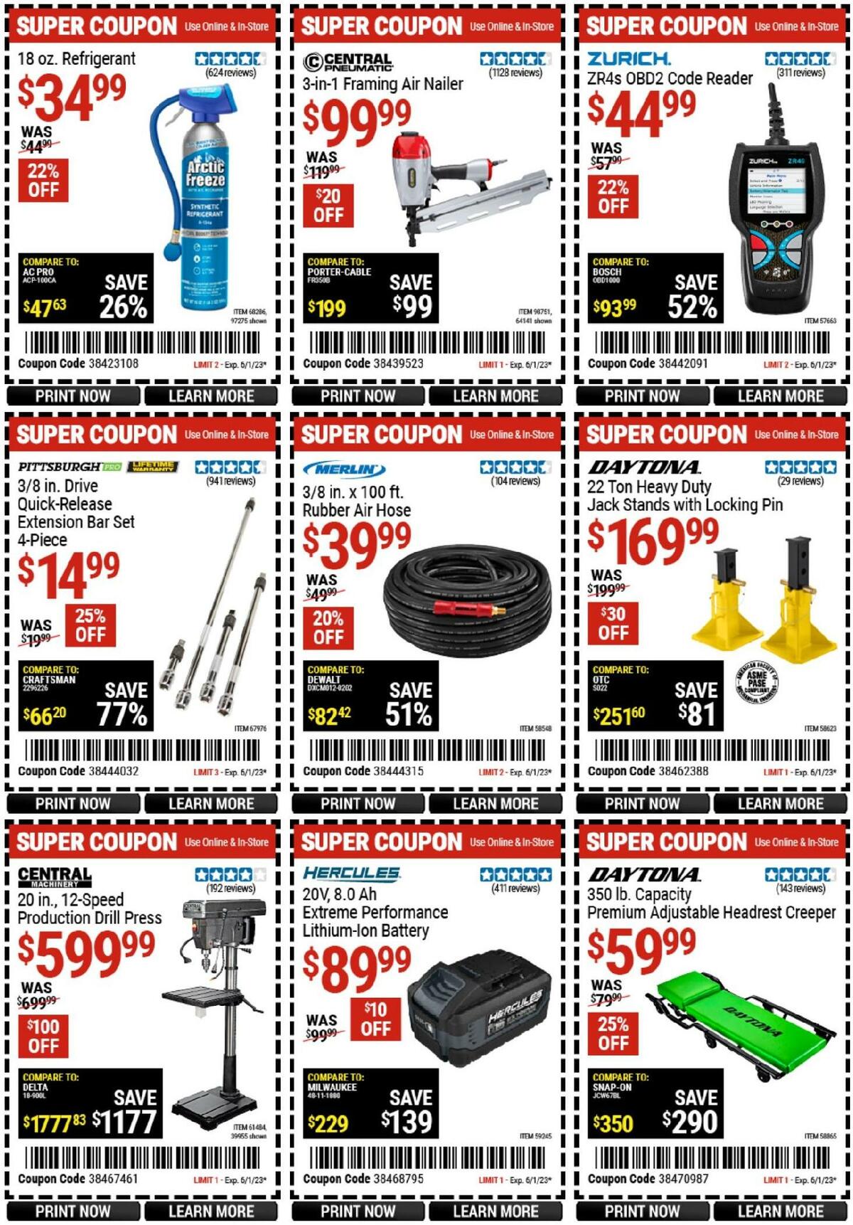 Harbor Freight Tools Weekly Ad from May 15