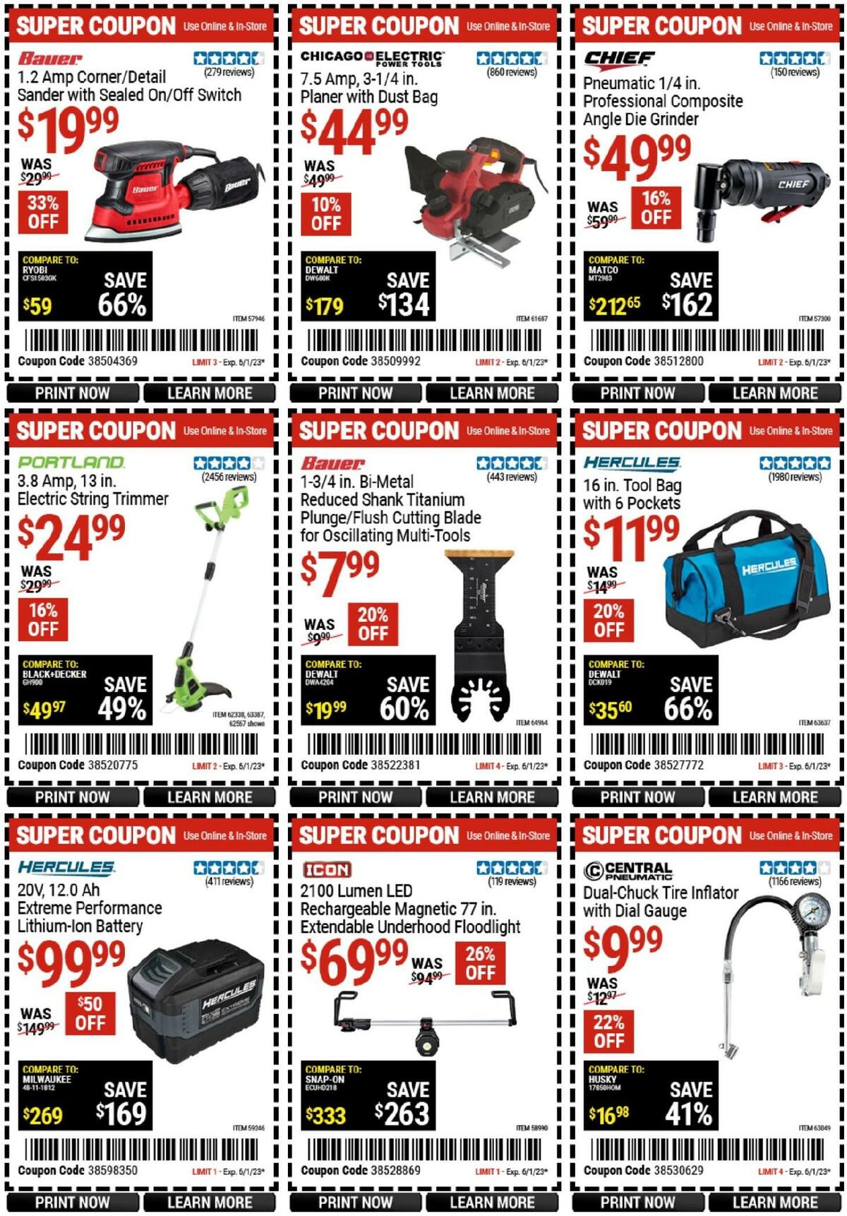 Harbor Freight Tools Weekly Ad from May 15