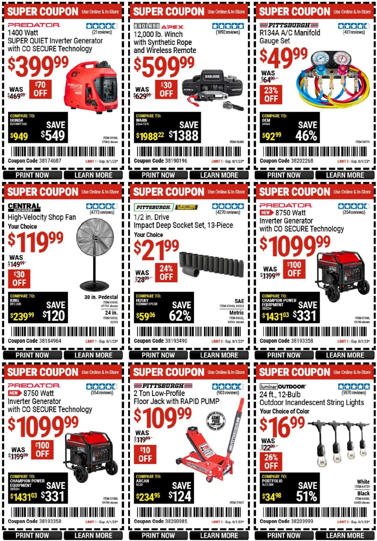 Harbor Freight Tools Weekly Ad from May 15