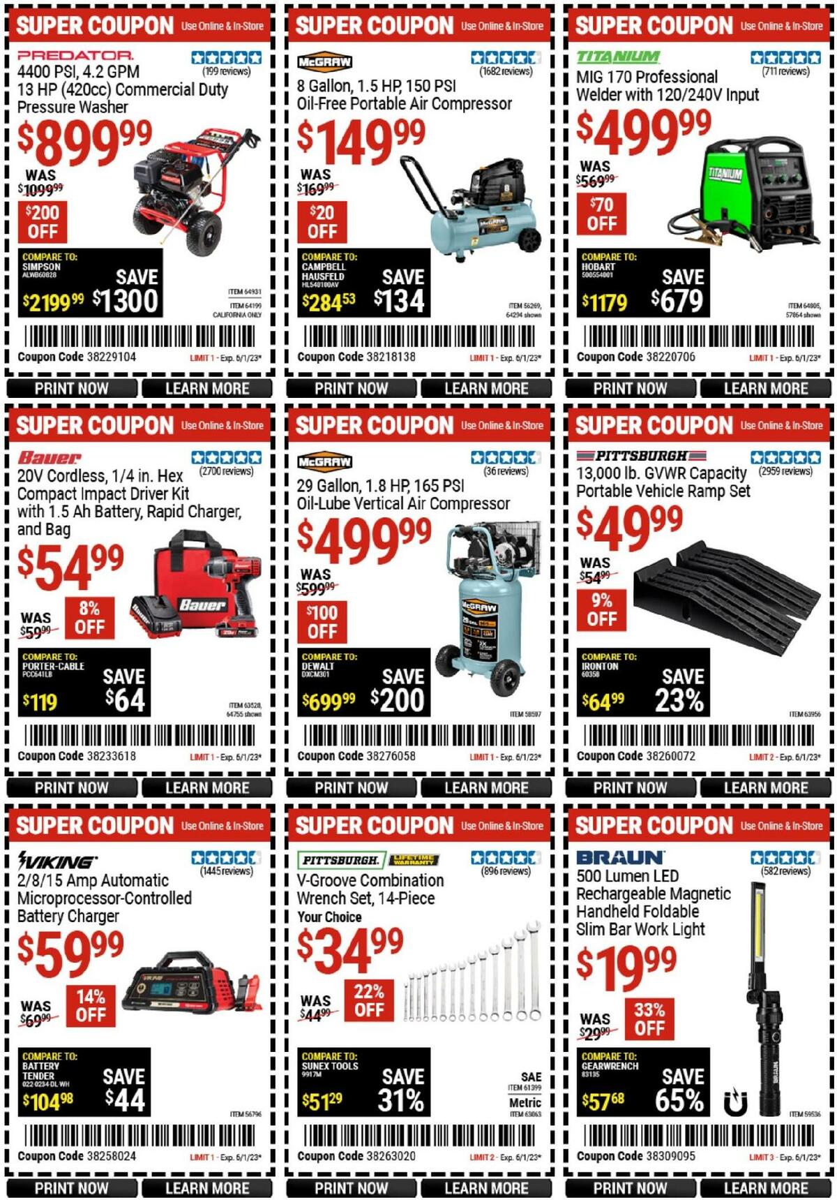 Harbor Freight Tools Weekly Ad from May 15