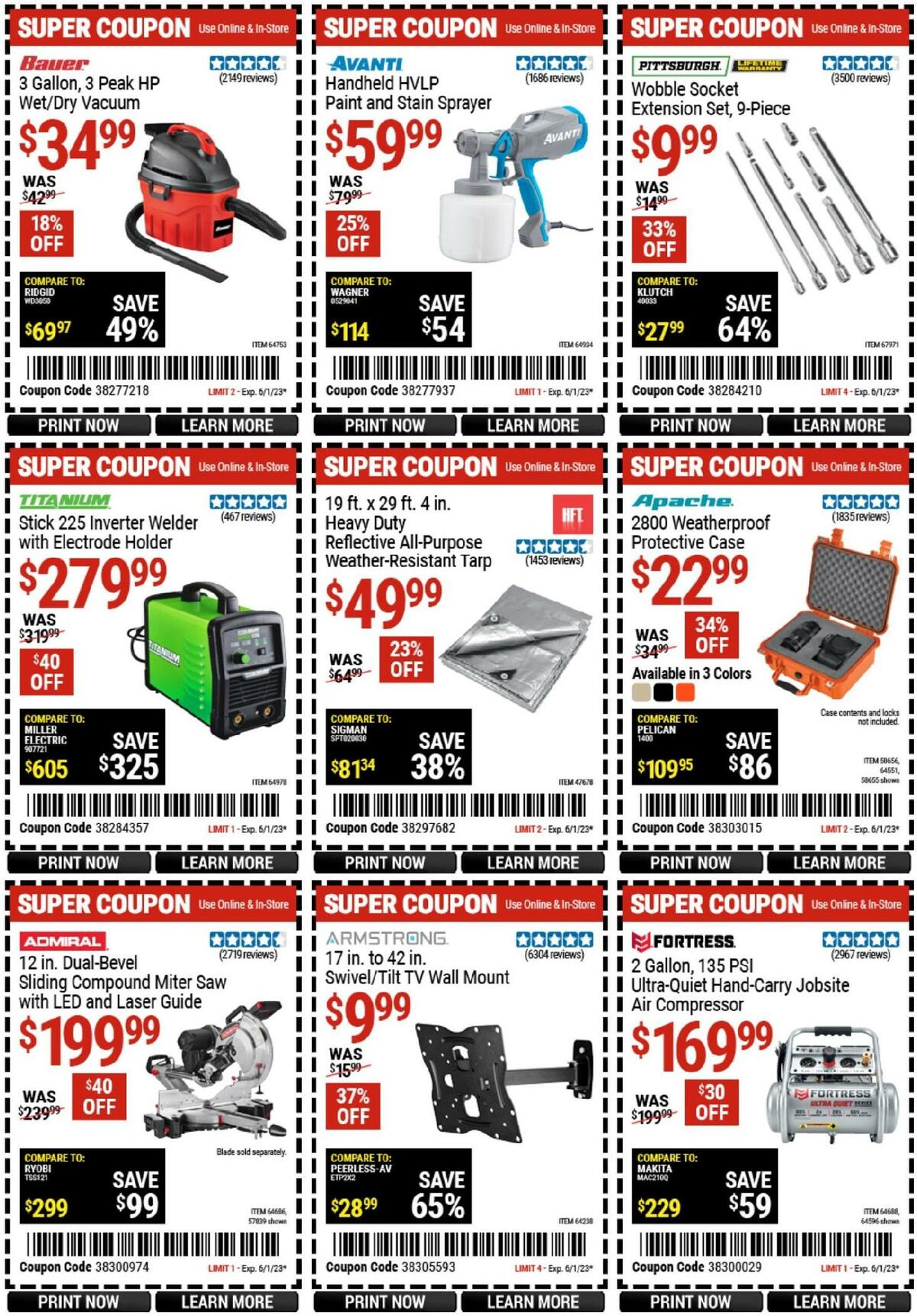 Harbor Freight Tools Weekly Ad from May 15