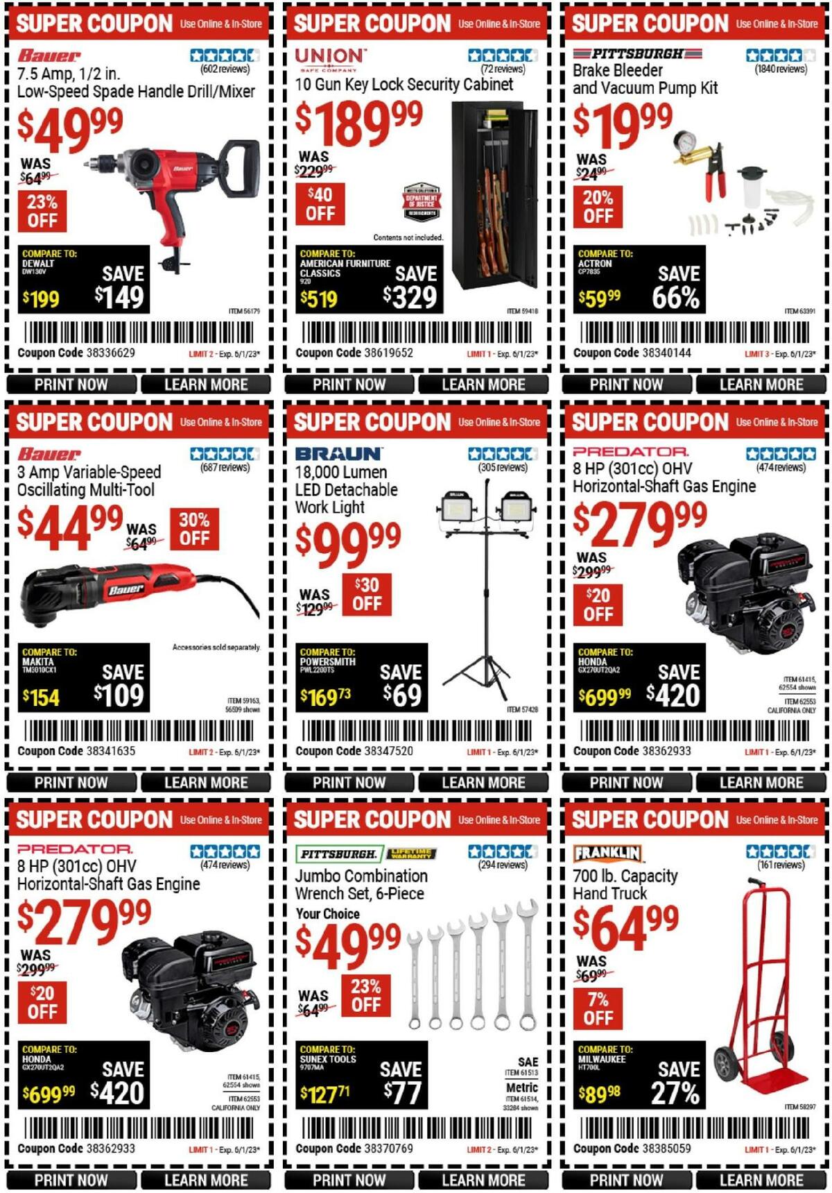 Harbor Freight Tools Weekly Ad from May 15