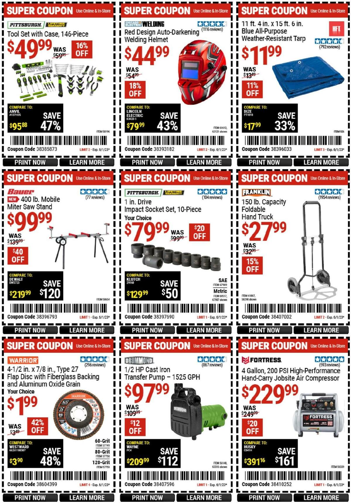 Harbor Freight Tools Weekly Ad from May 15