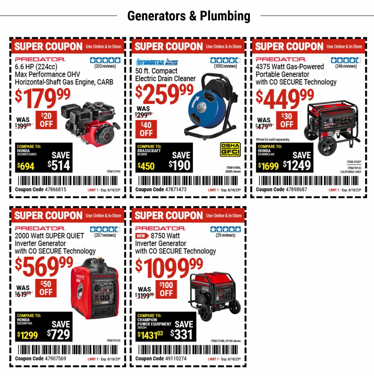 Harbor Freight Tools Weekly Ad from June 5