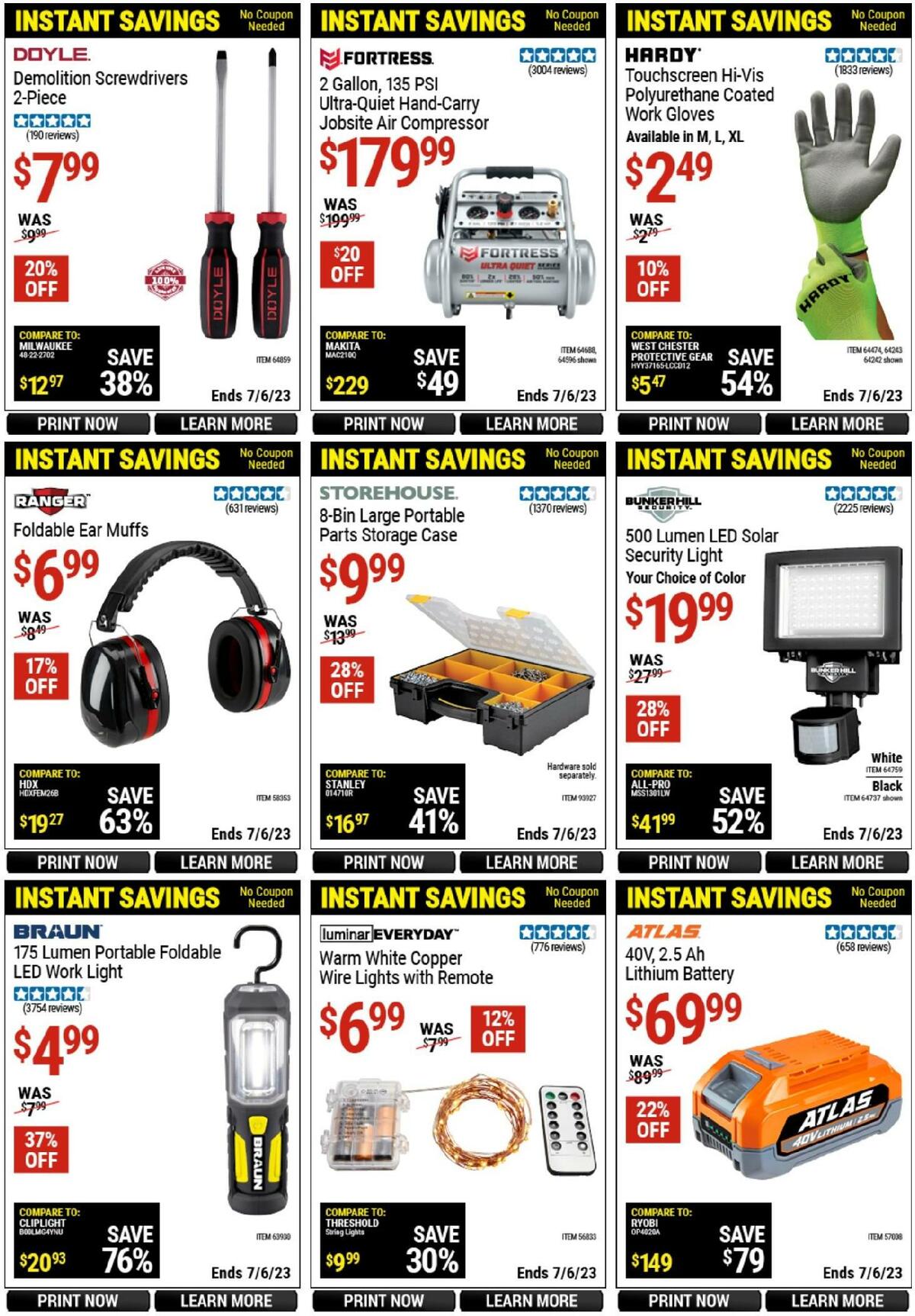 Harbor Freight Tools Weekly Ad from June 15