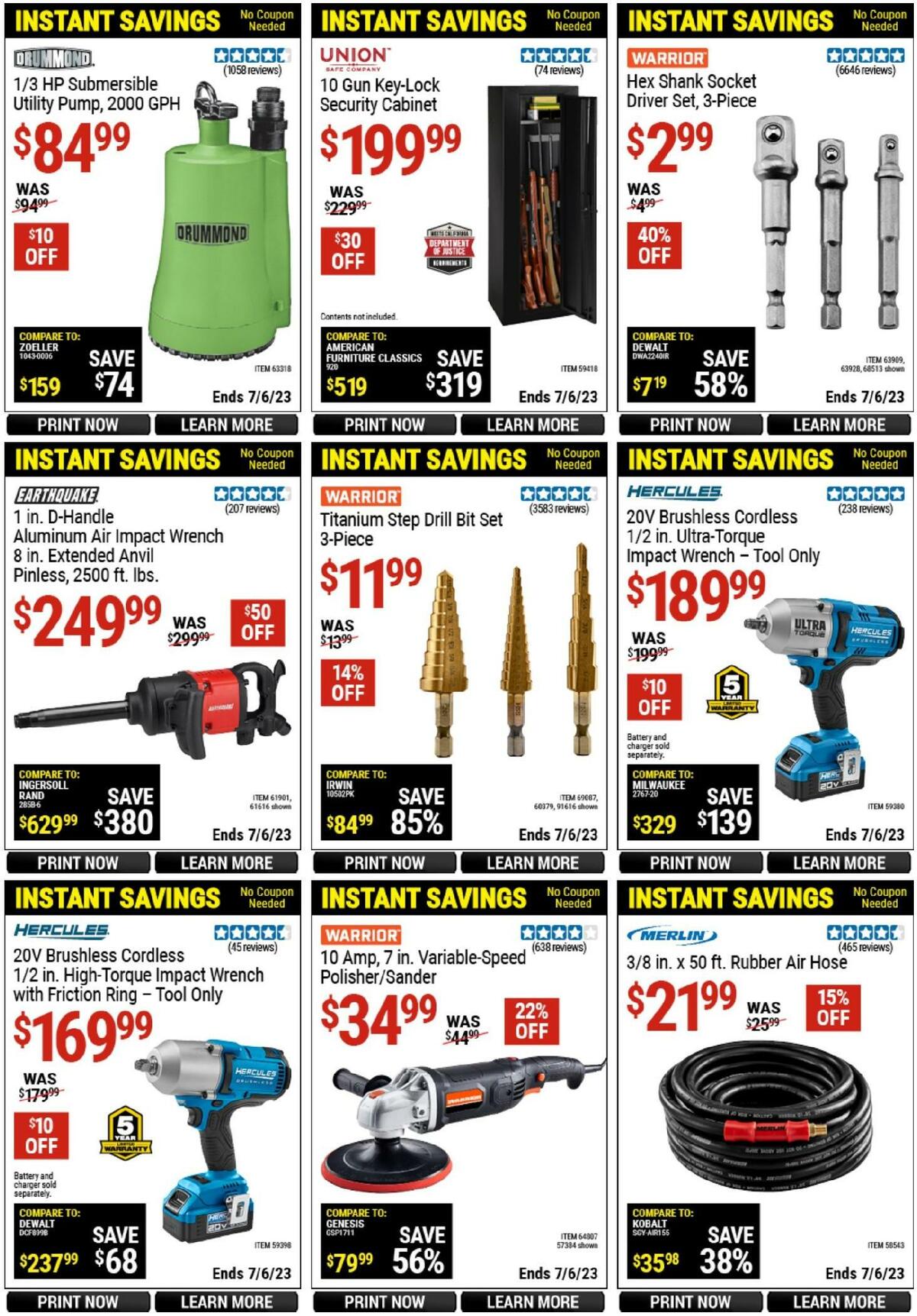 Harbor Freight Tools Weekly Ad from June 15