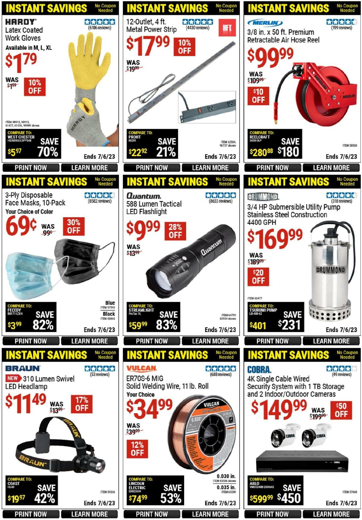 Harbor Freight Tools Weekly Ad from June 15