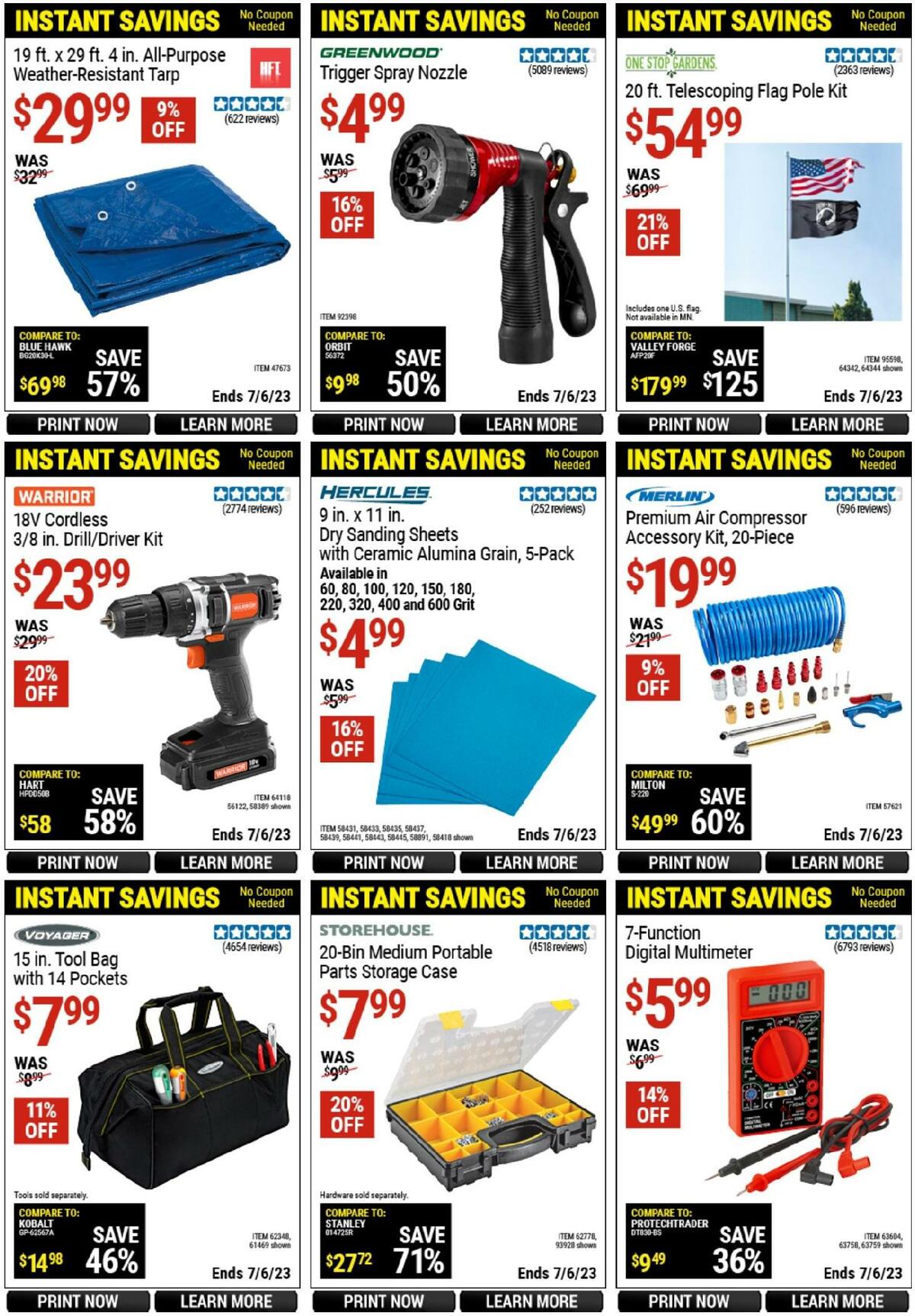 Harbor Freight Tools Weekly Ad from June 15