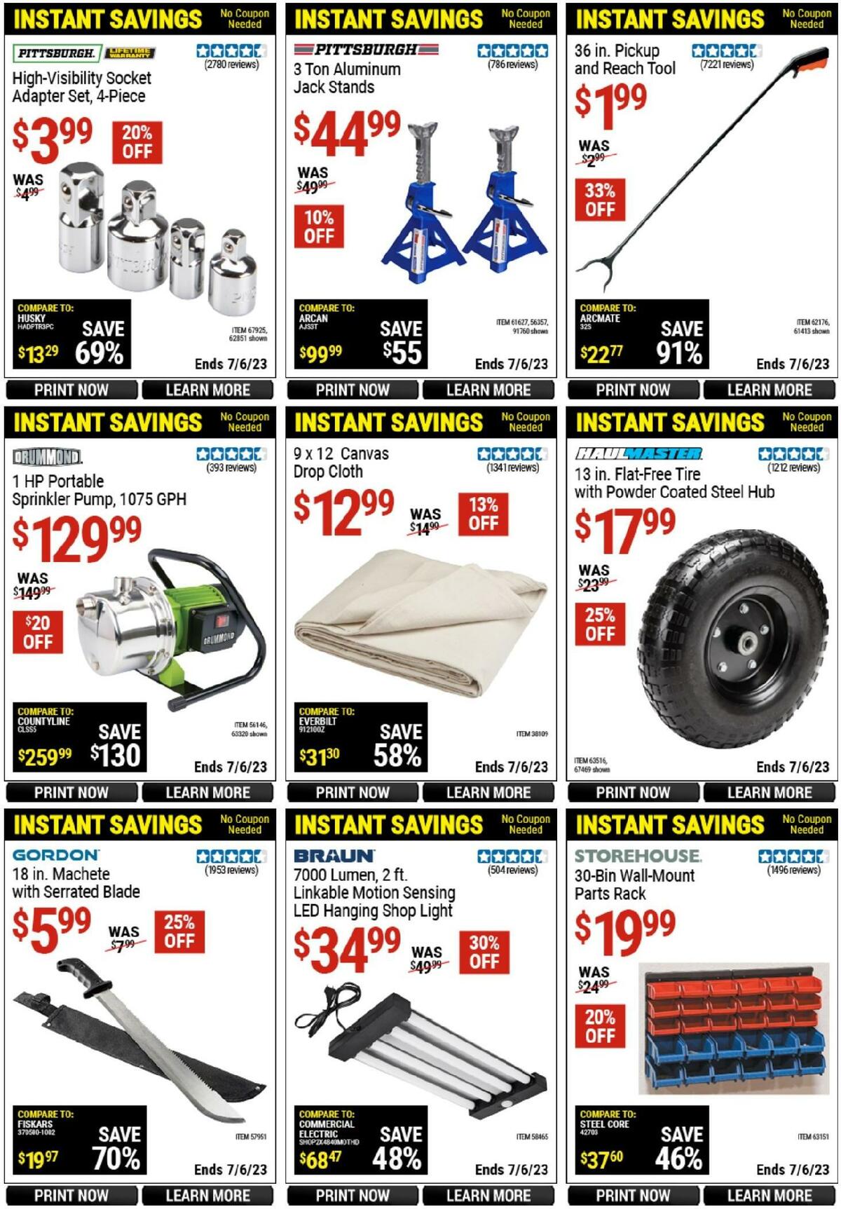 Harbor Freight Tools Weekly Ad from June 15