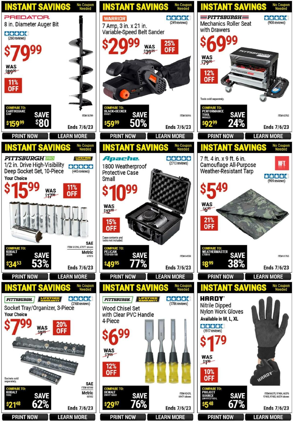 Harbor Freight Tools Weekly Ad from June 15