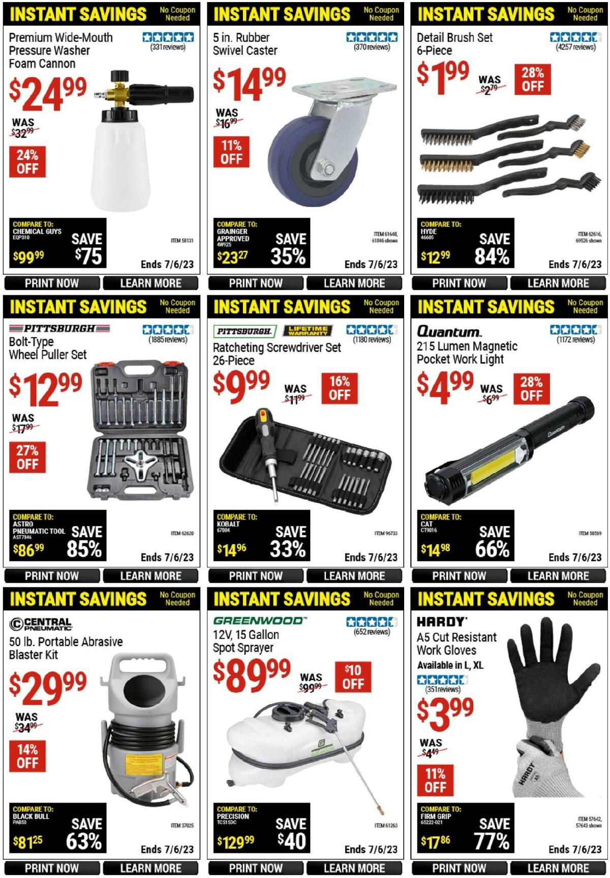 Harbor Freight Tools Weekly Ad from June 15