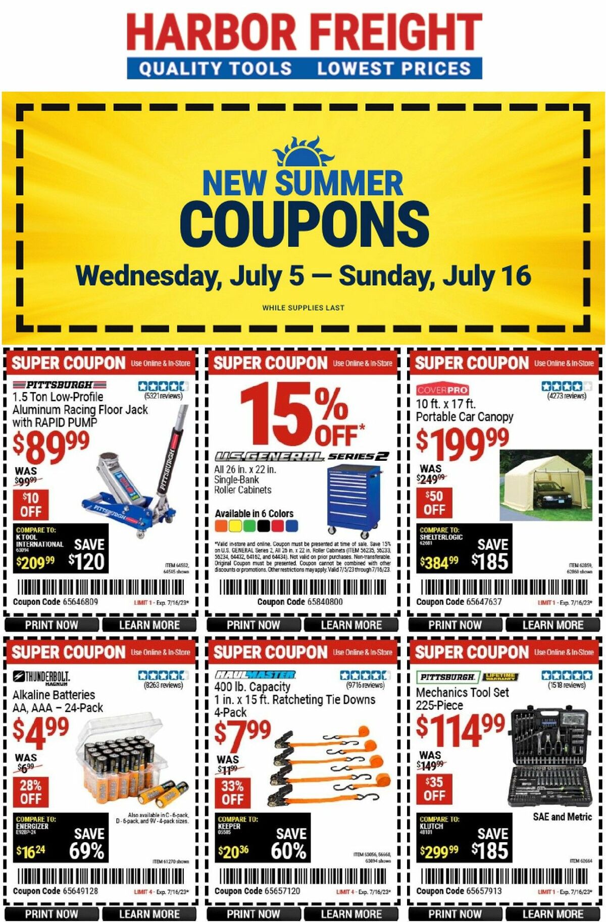 Harbor Freight Tools Weekly Ad from July 5