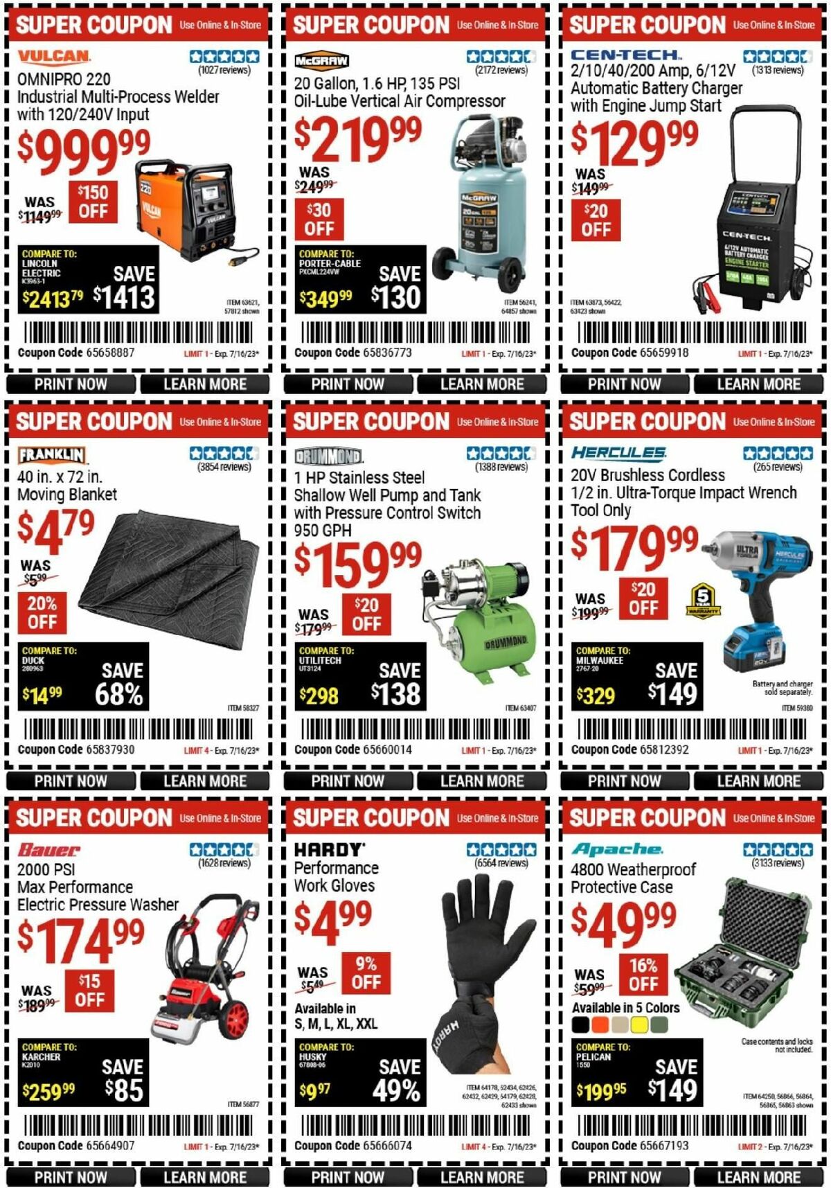 Harbor Freight Tools Weekly Ad from July 5