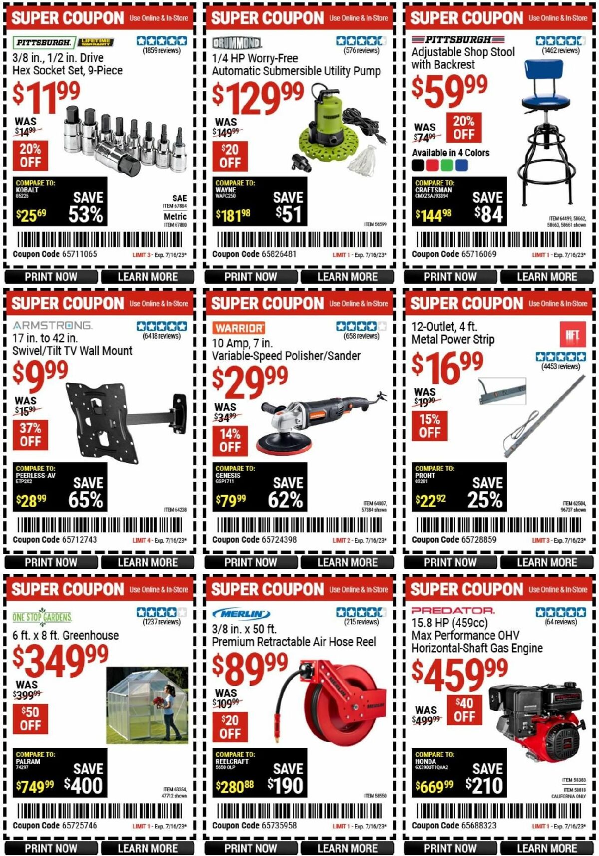 Harbor Freight Tools Weekly Ad from July 5