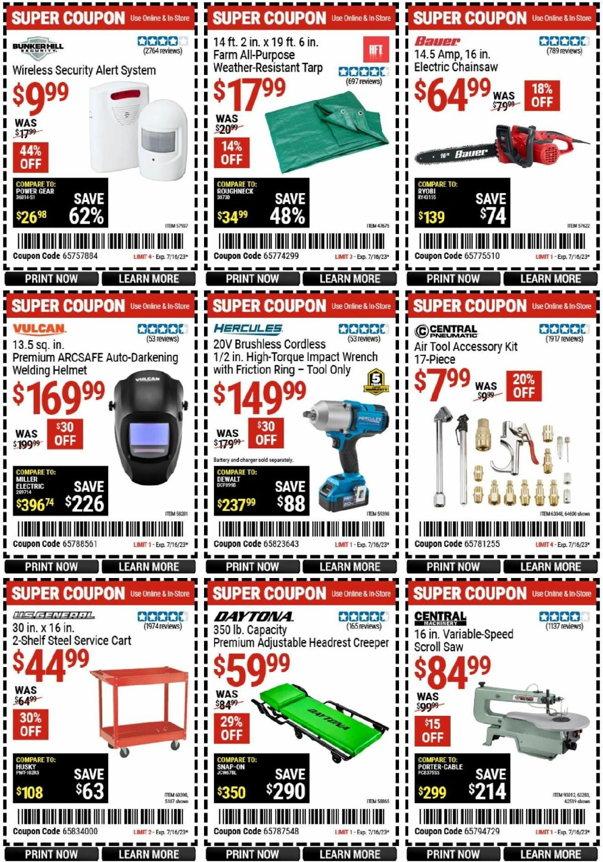 Harbor Freight Tools Weekly Ad from July 5