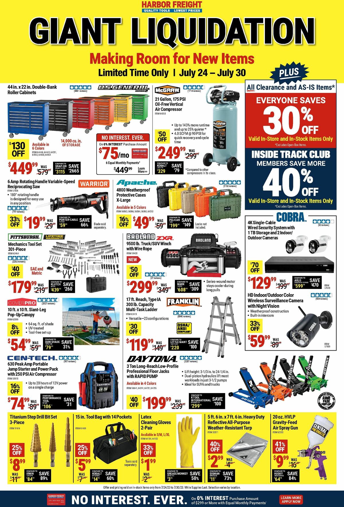 Harbor Freight Tools Weekly Ad from July 24