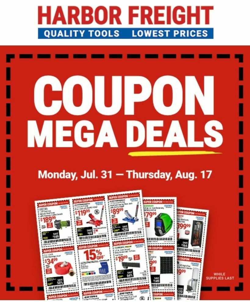 Harbor Freight Tools Weekly Ad from July 31