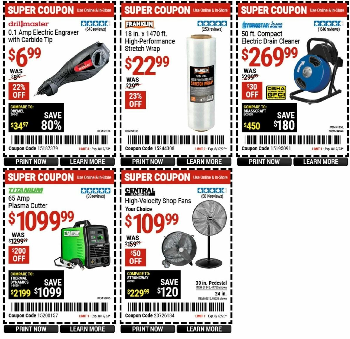 Harbor Freight Tools Weekly Ad from July 31