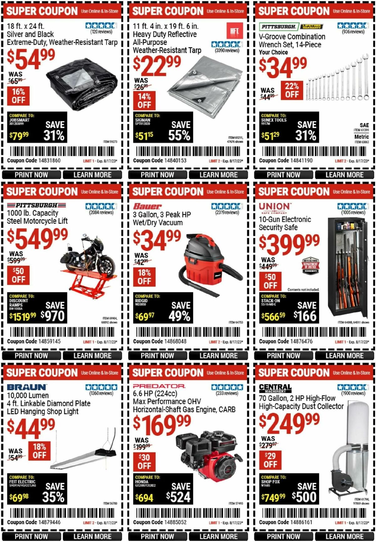 Harbor Freight Tools Weekly Ad from July 31