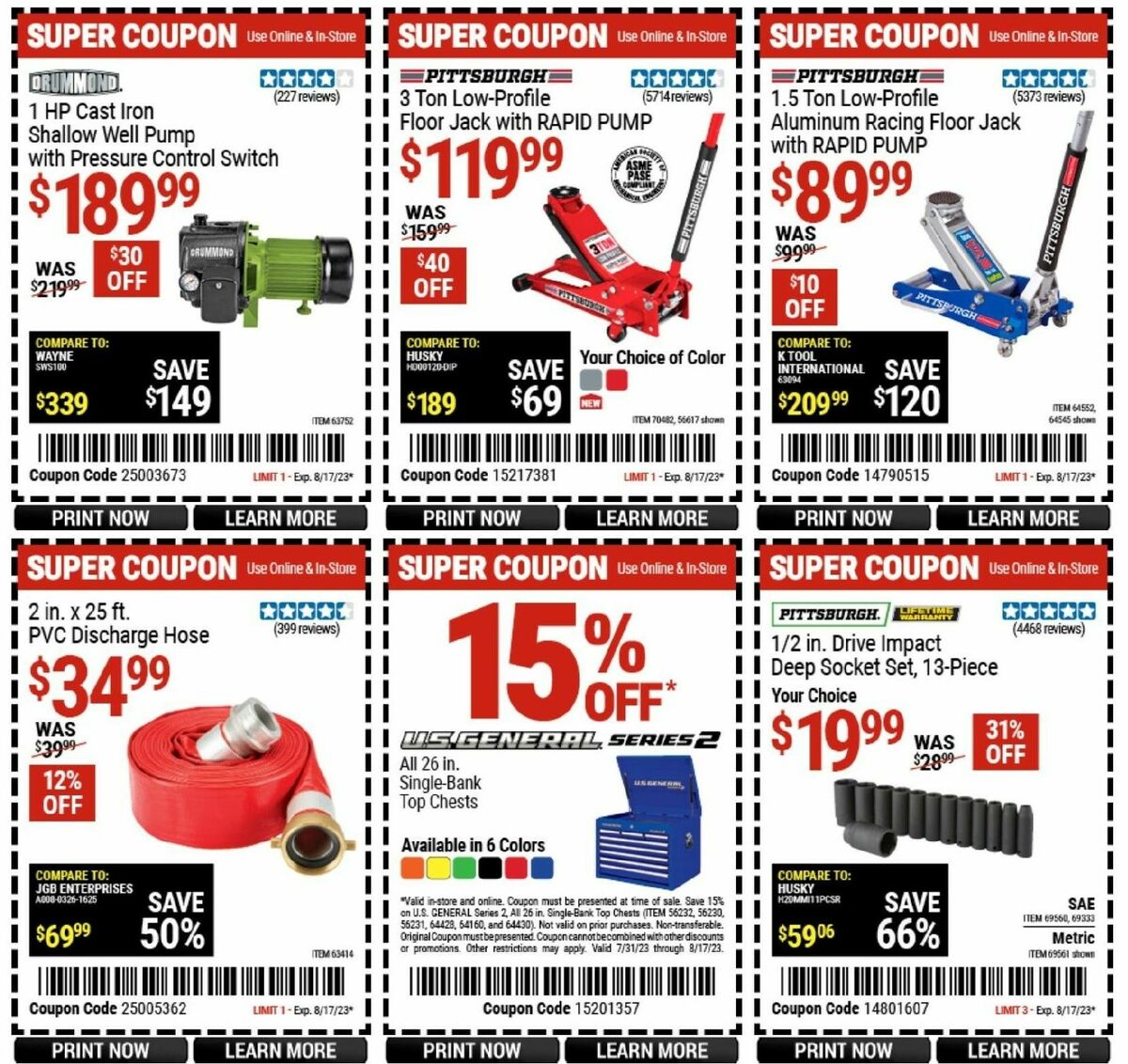 Harbor Freight Tools Weekly Ad from July 31