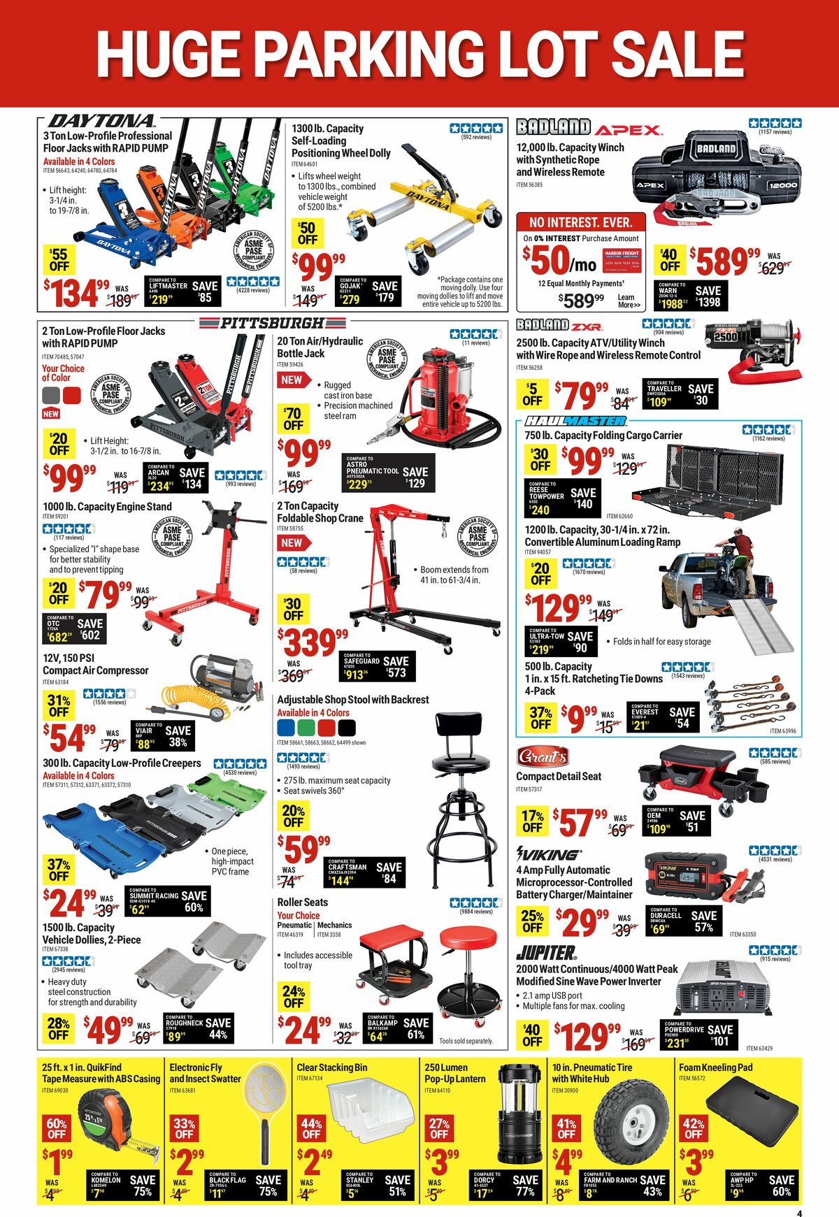 Harbor Freight Tools Weekly Ad from August 14