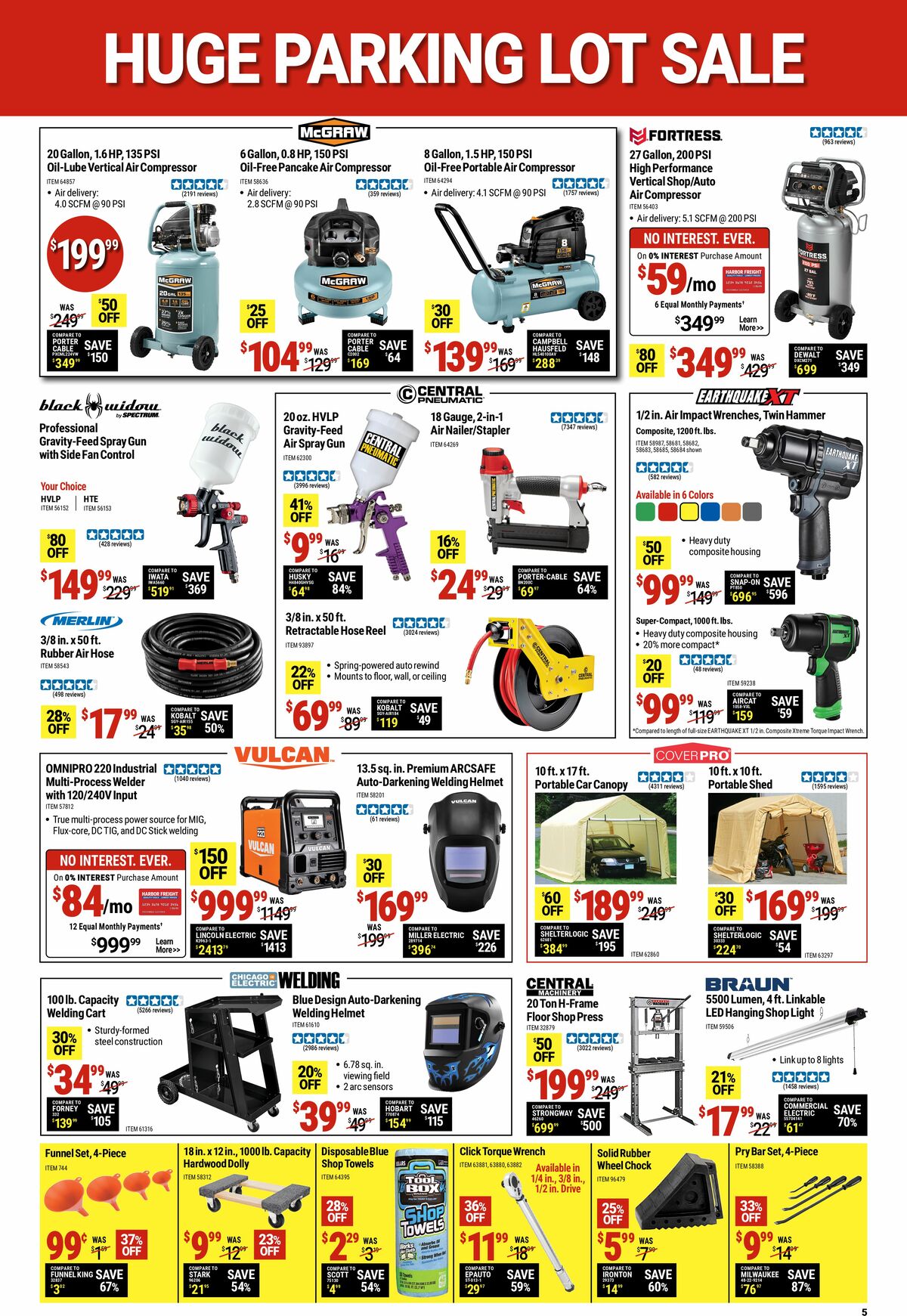 Harbor Freight Tools Weekly Ad from August 14