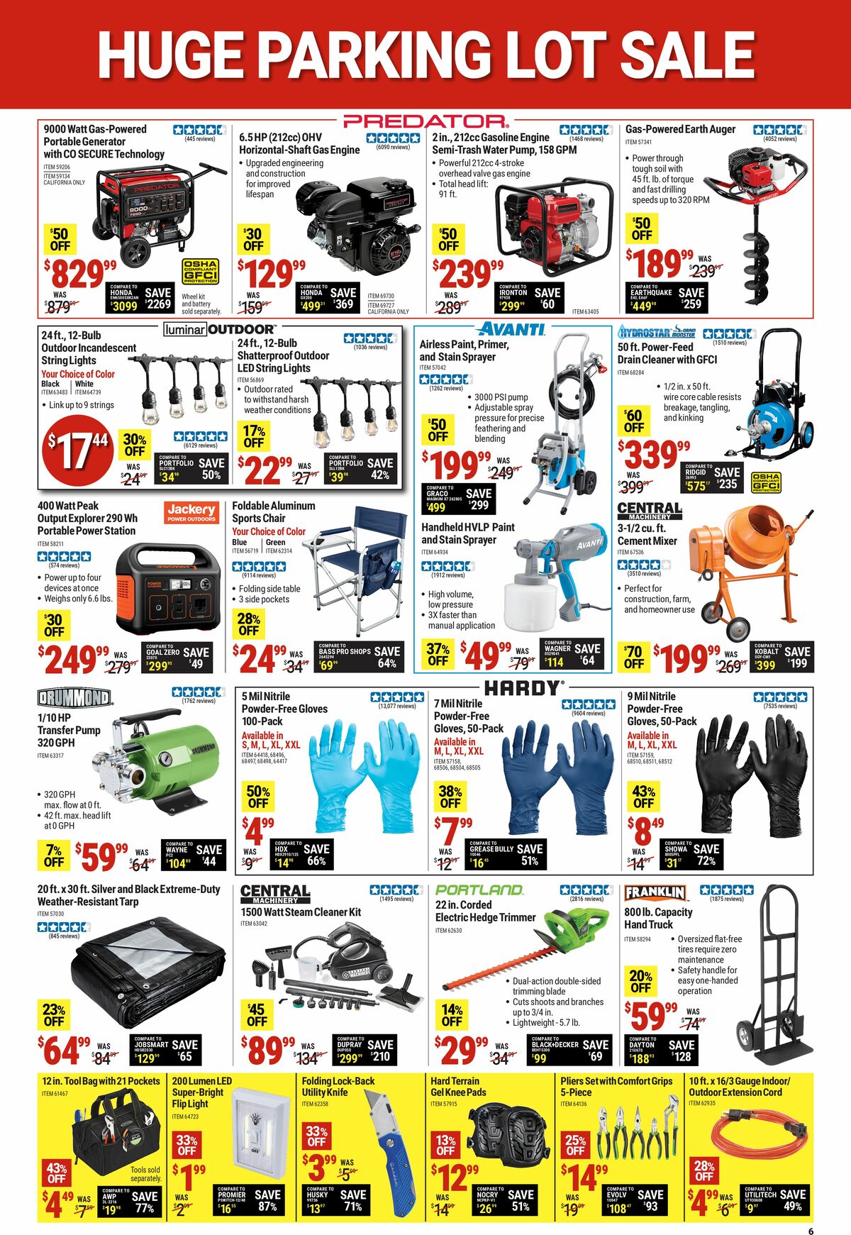 Harbor Freight Tools Weekly Ad from August 14