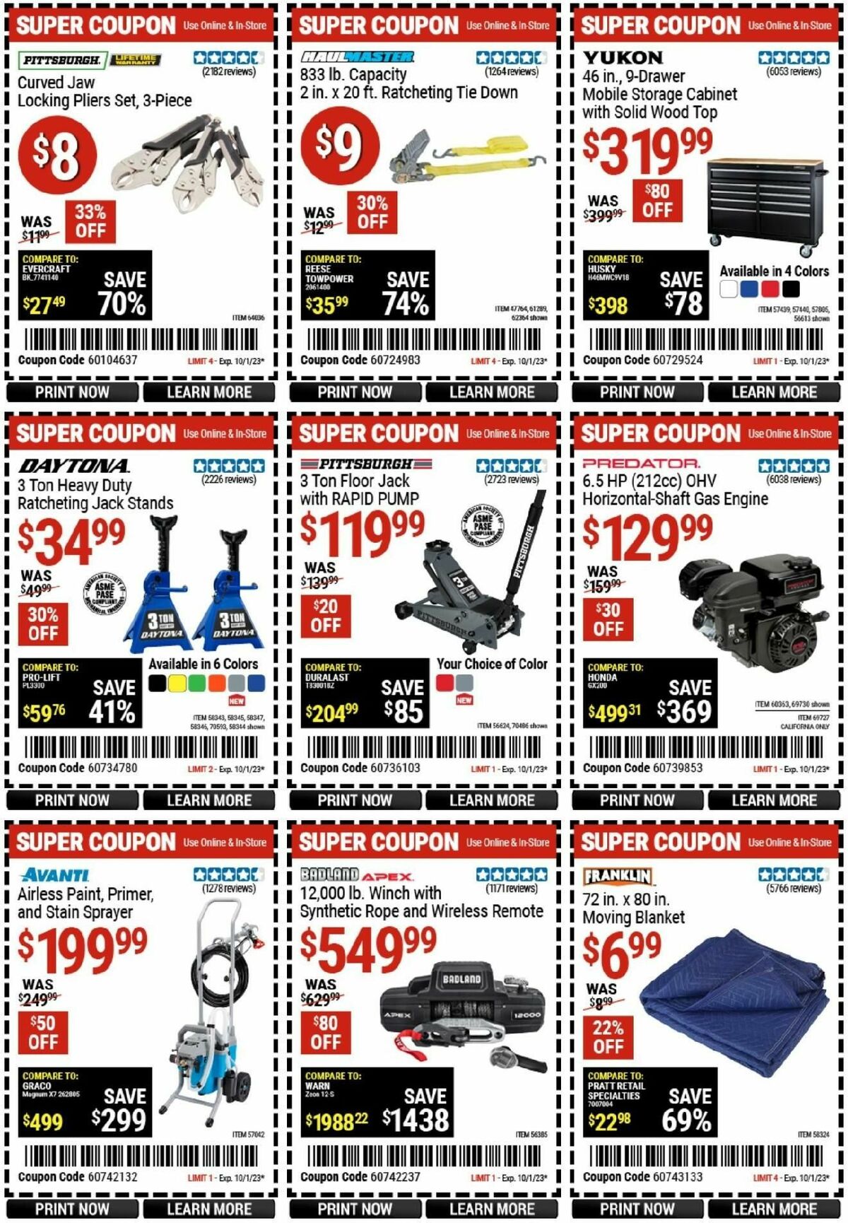 Harbor Freight Tools Weekly Ad from September 18