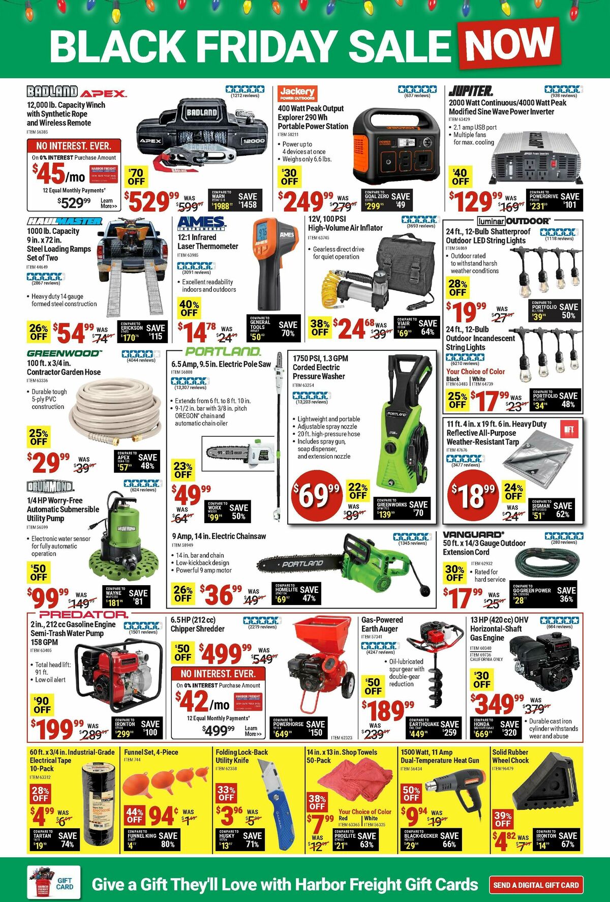 Harbor Freight Tools Weekly Ad from November 20