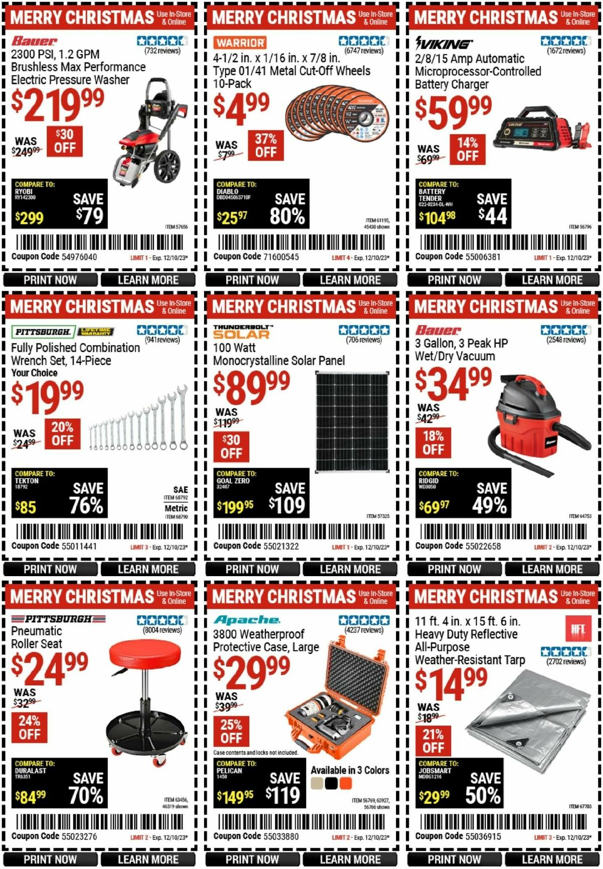 Harbor Freight Tools Weekly Ad from November 28