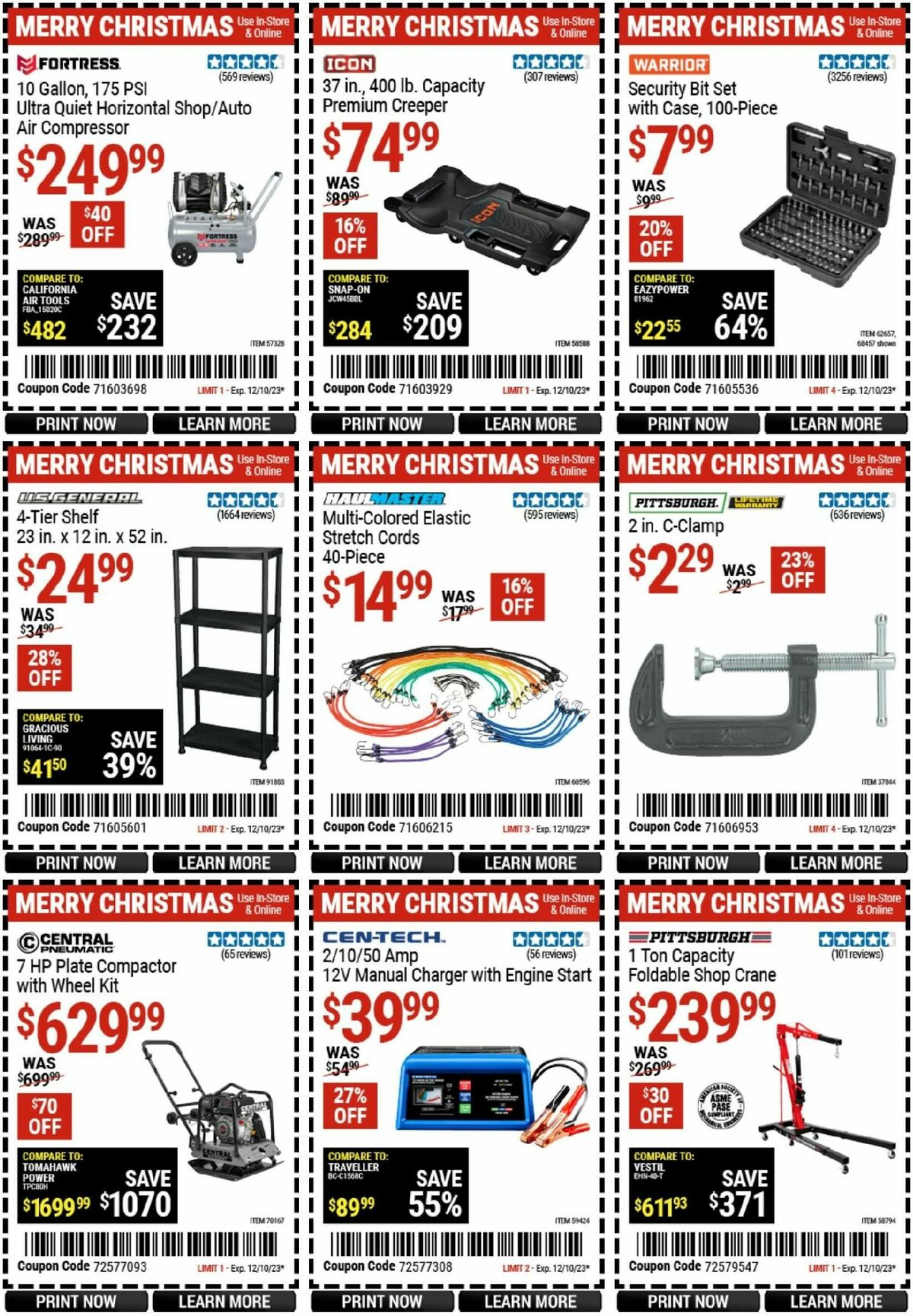 Harbor Freight Tools Weekly Ad from November 28
