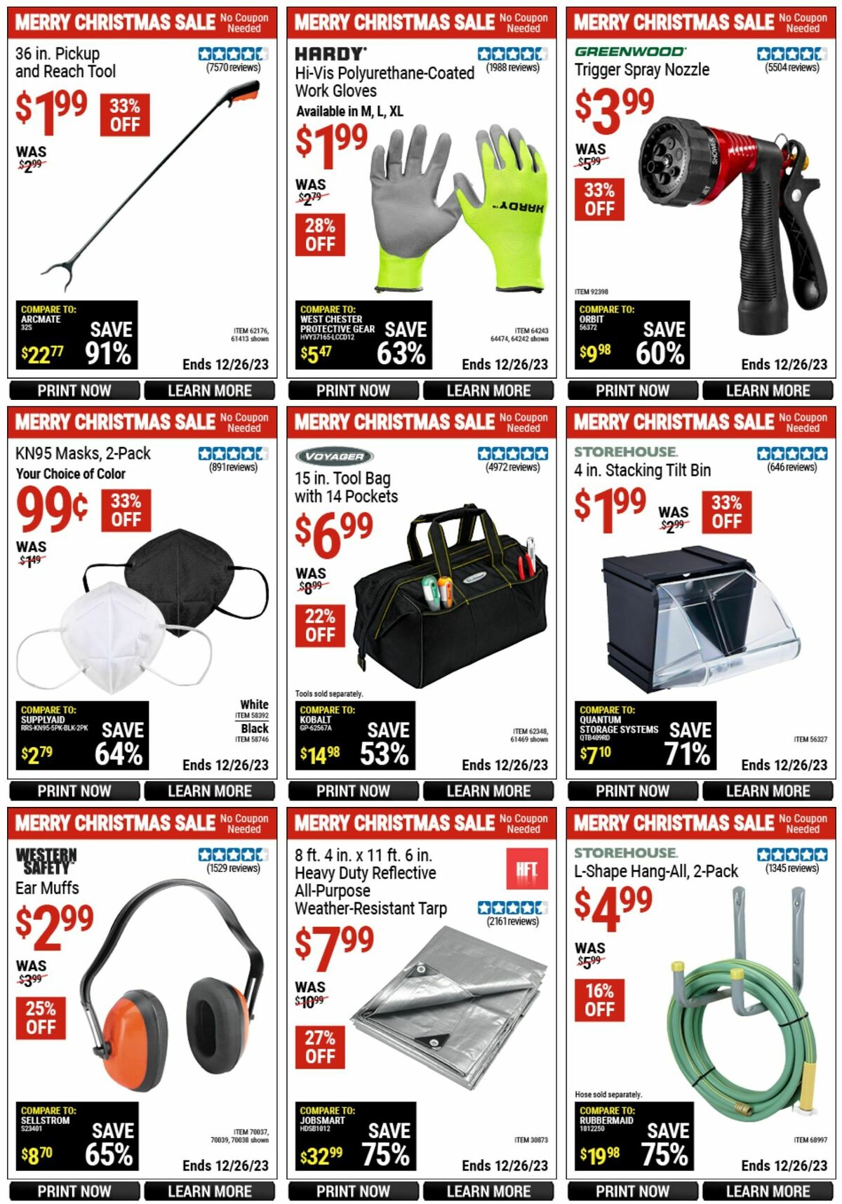 Harbor Freight Tools Weekly Ad from December 10